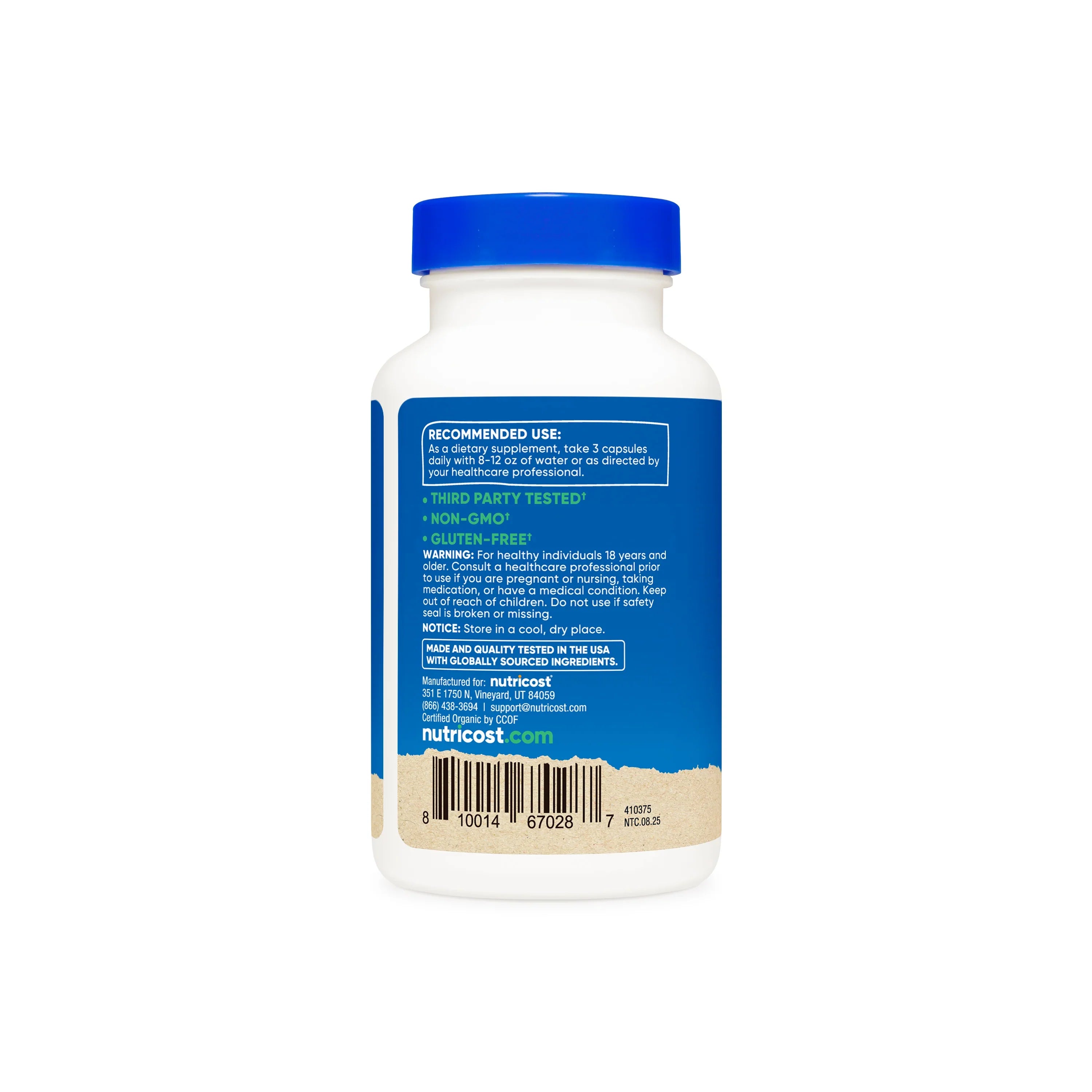 Nutricost Made With Organic Lion's Mane Capsules