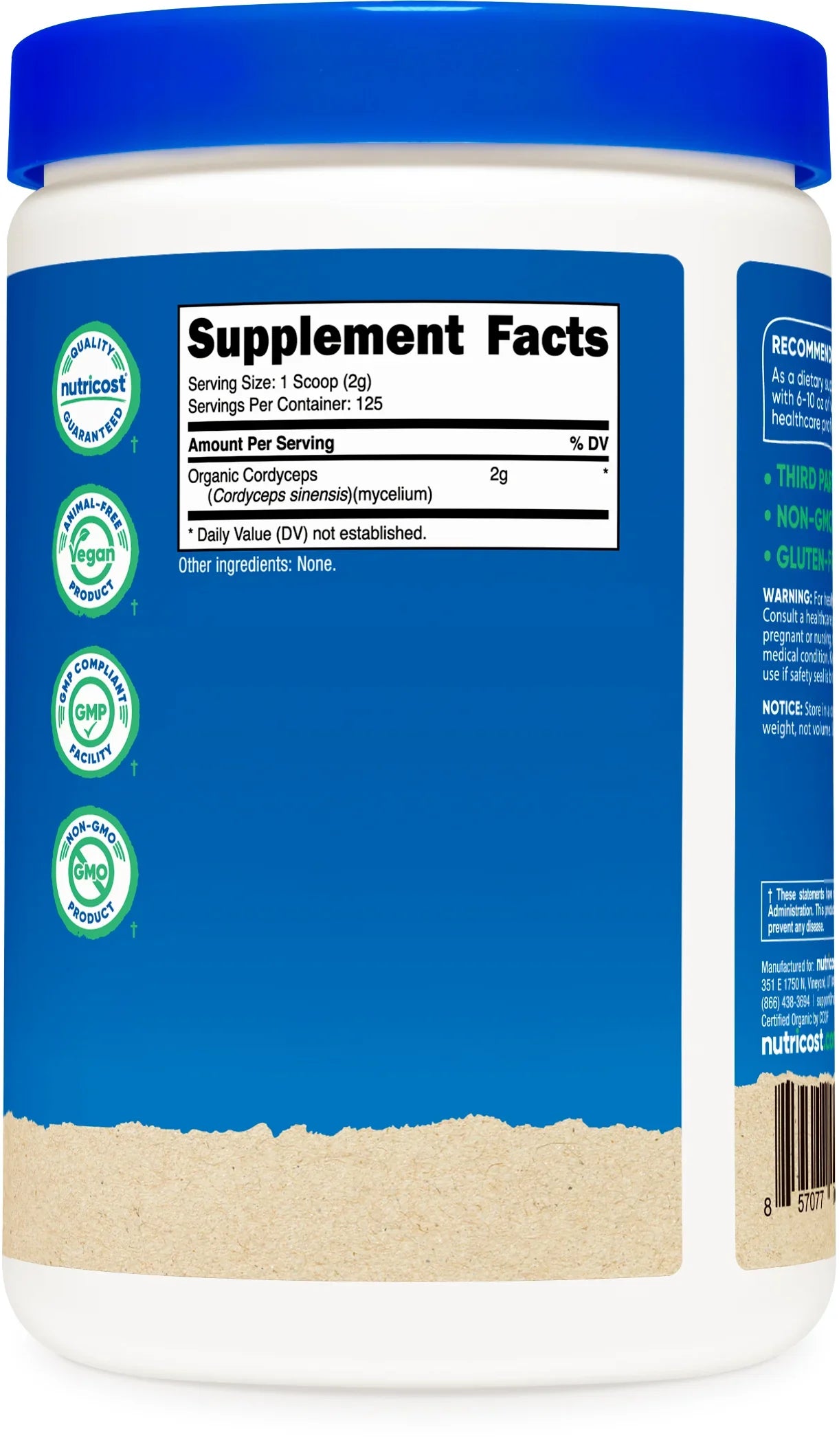 Nutricost Organic Cordyceps Powder