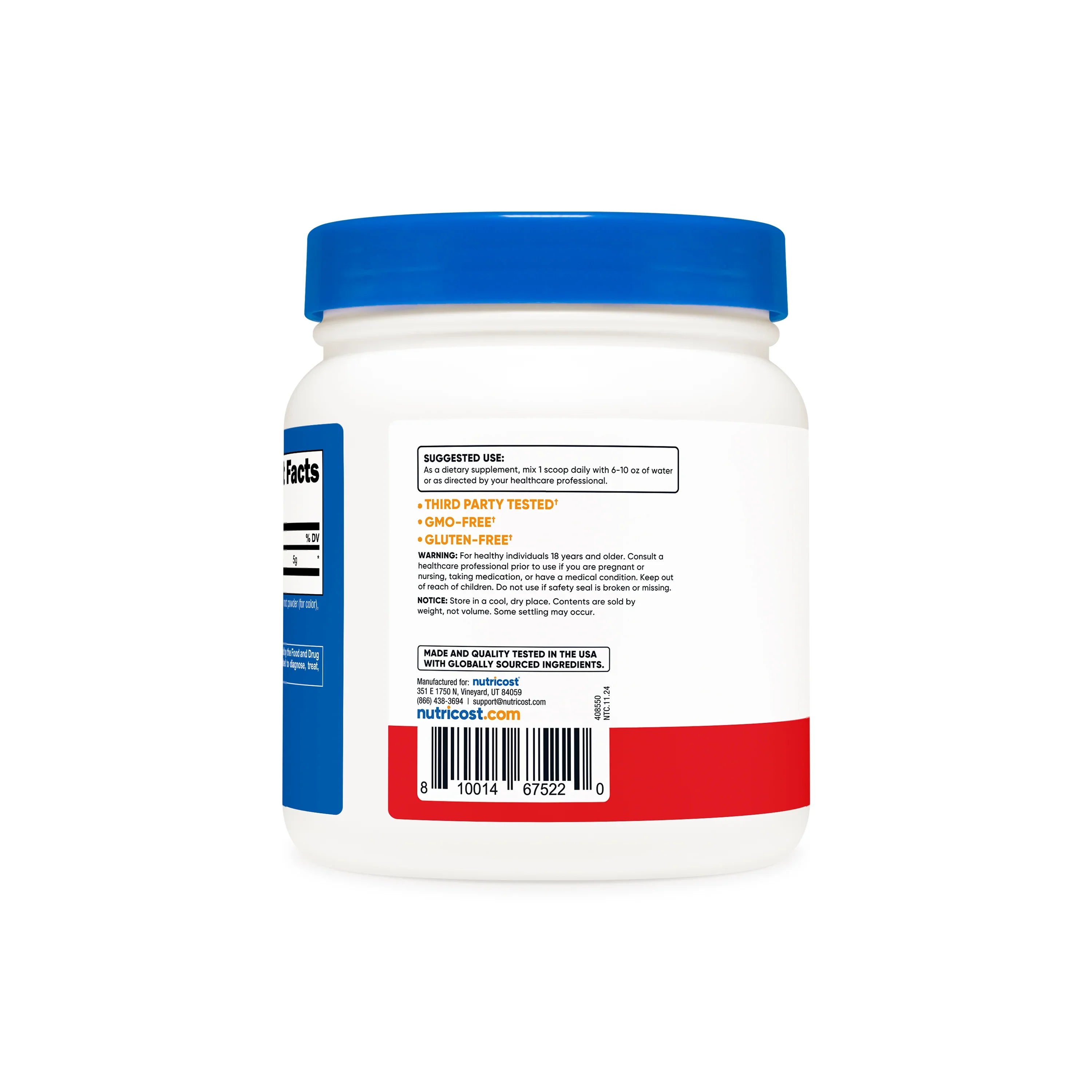 Nutricost L-Glutamine Powder