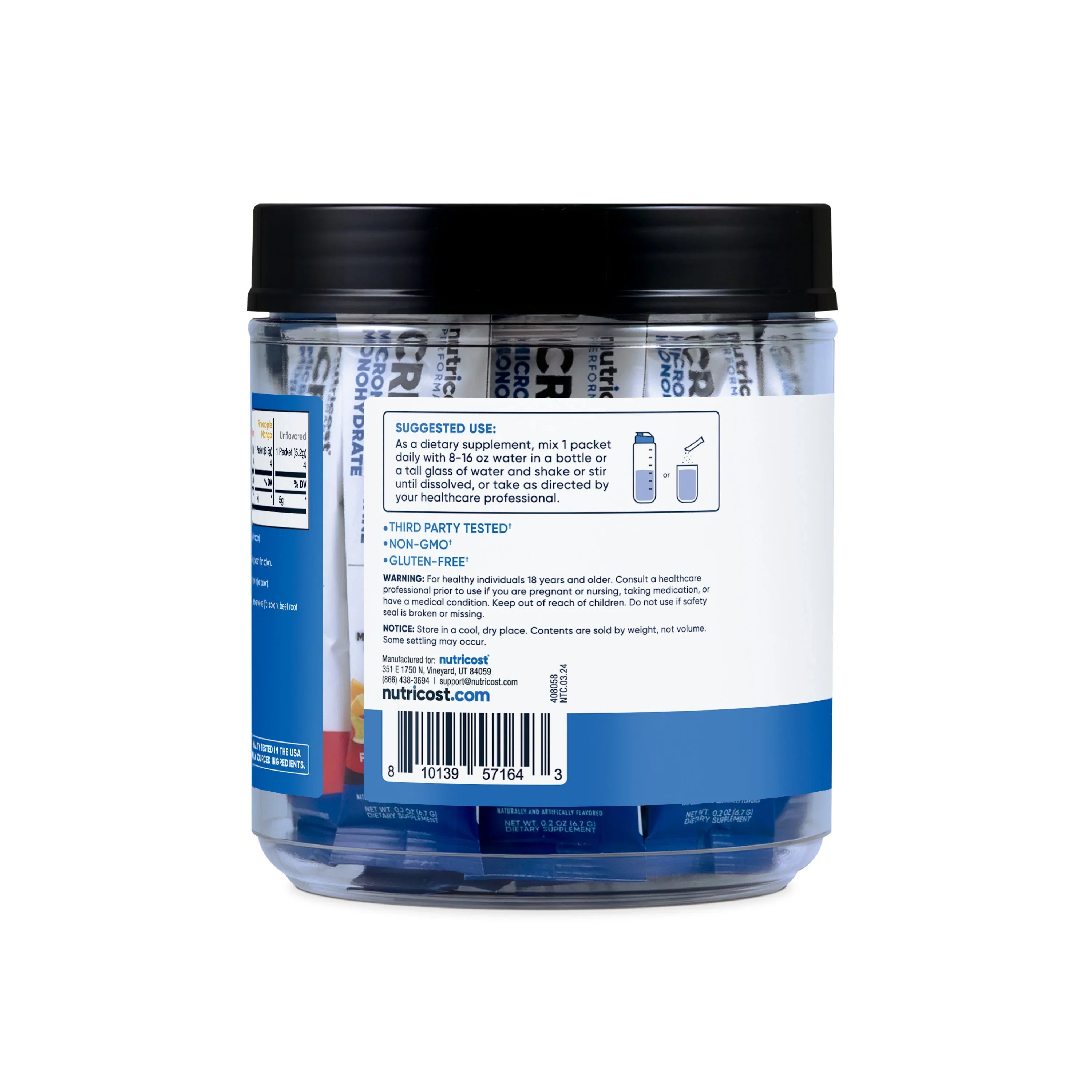 Nutricost Creatine Monohydrate Stickpack Variety