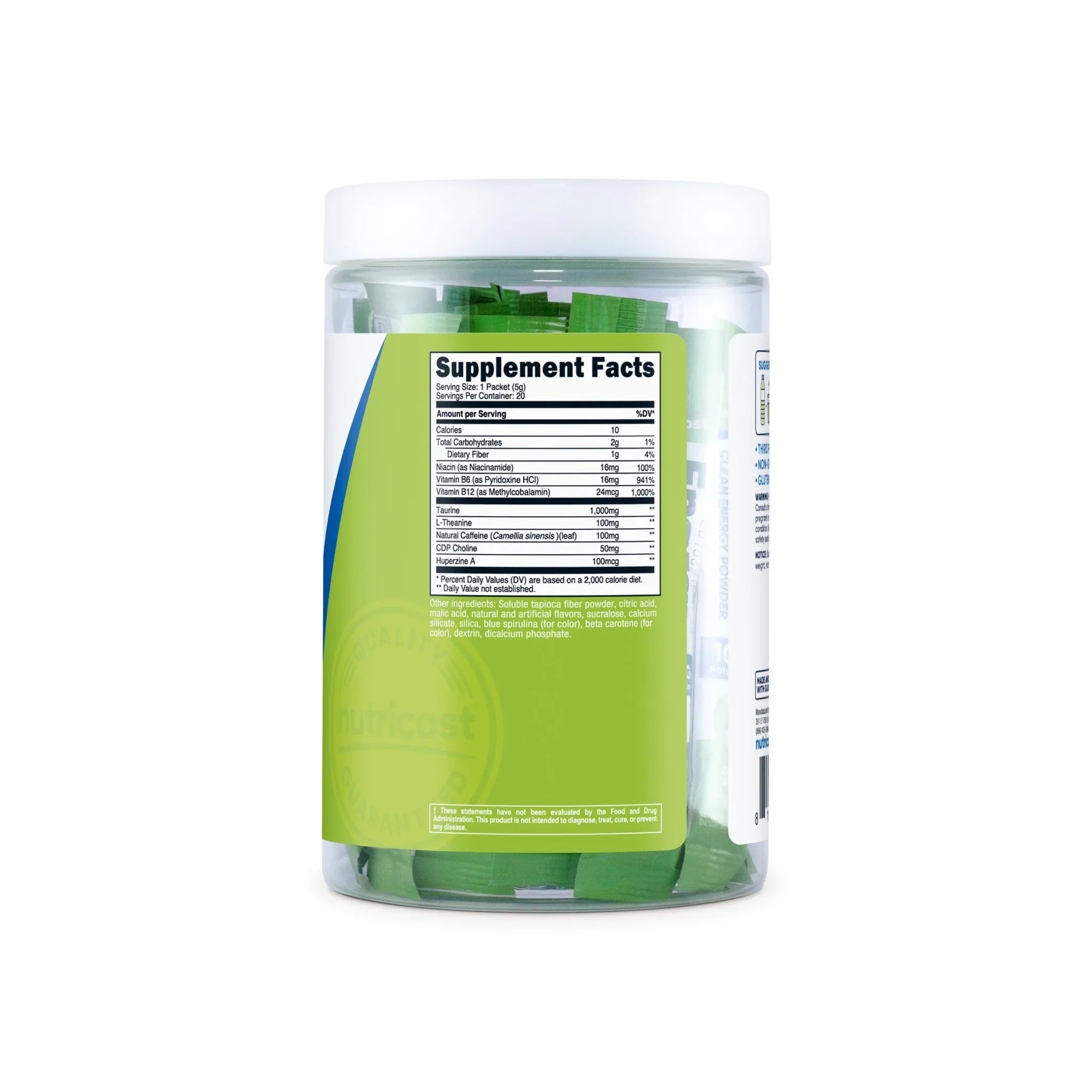 Nutricost Energy Stick Packs (20 Pack)