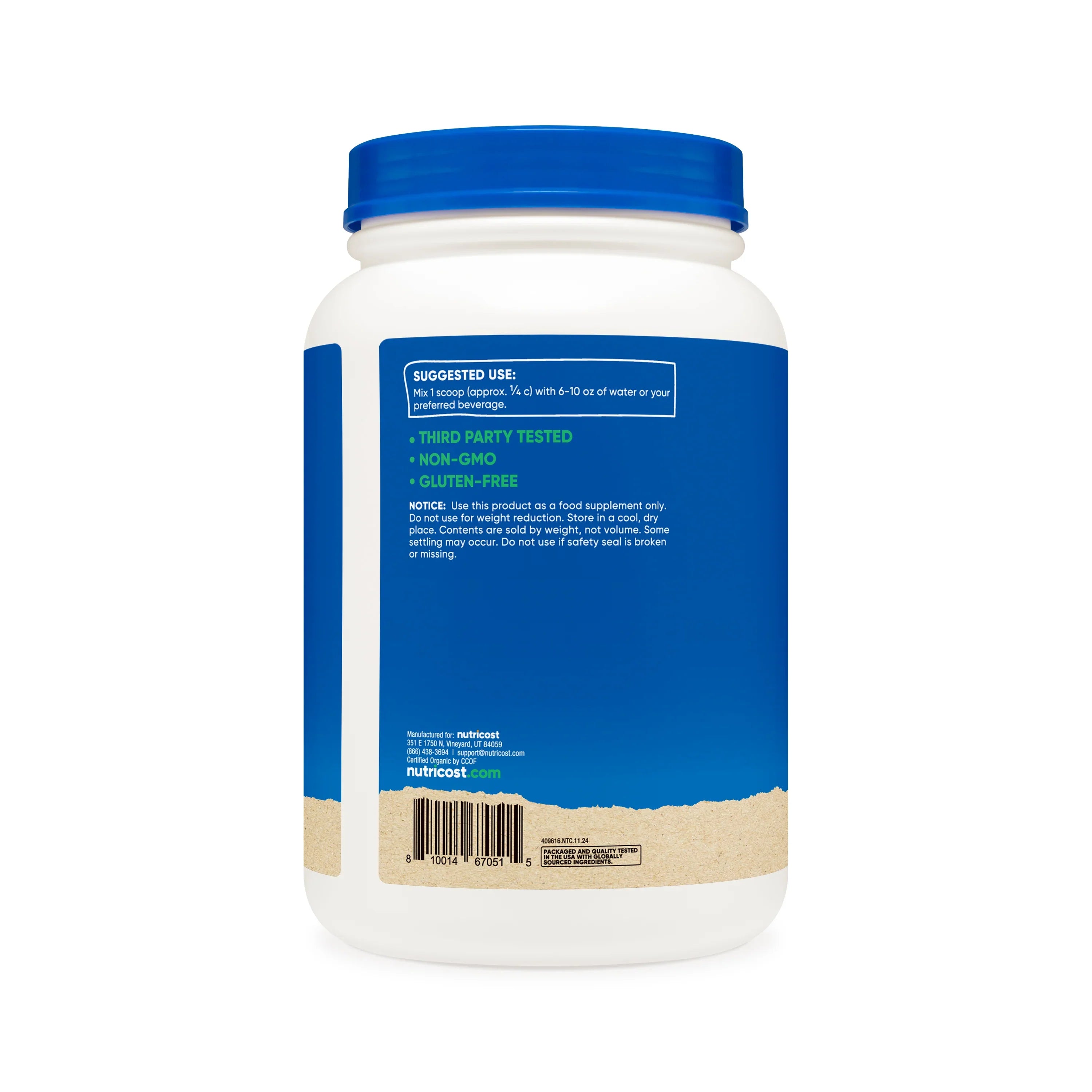 Nutricost Organic Pea Protein Powder