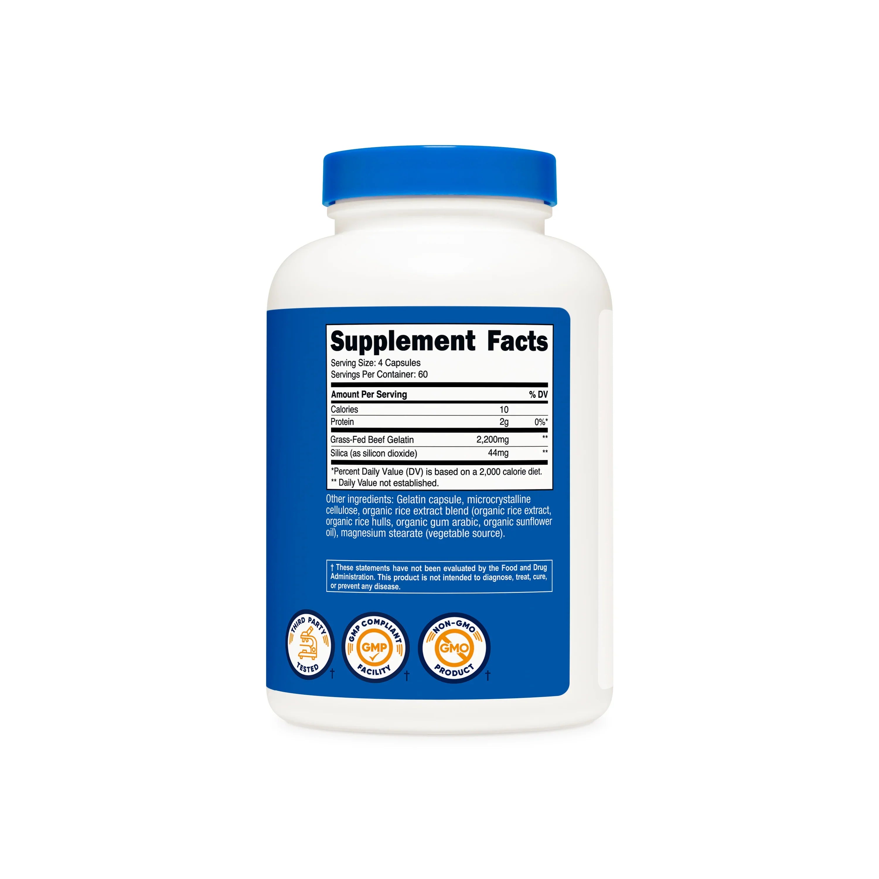 Nutricost Gelatin with Silica