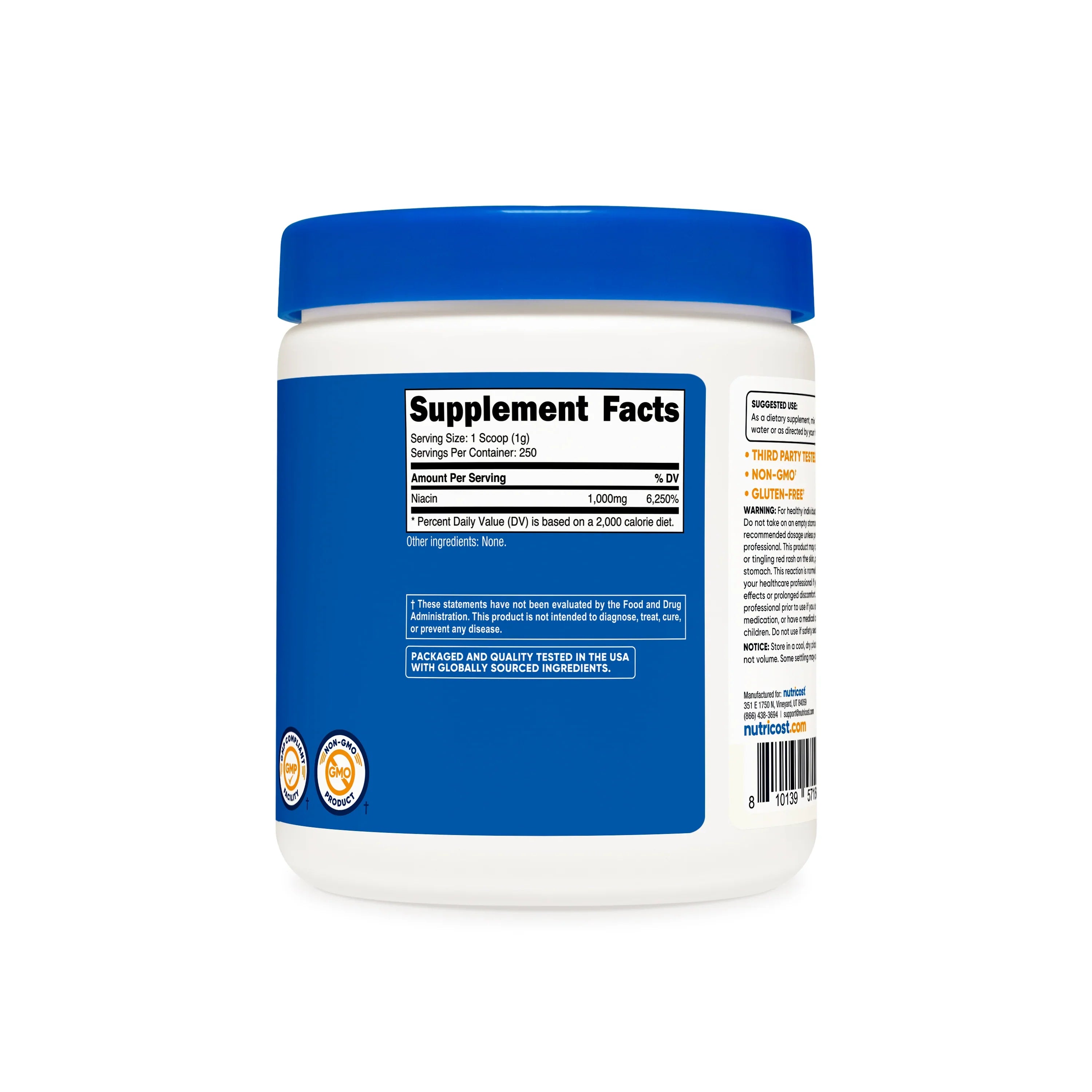 Nutricost Vitamin B3 Niacin Powder