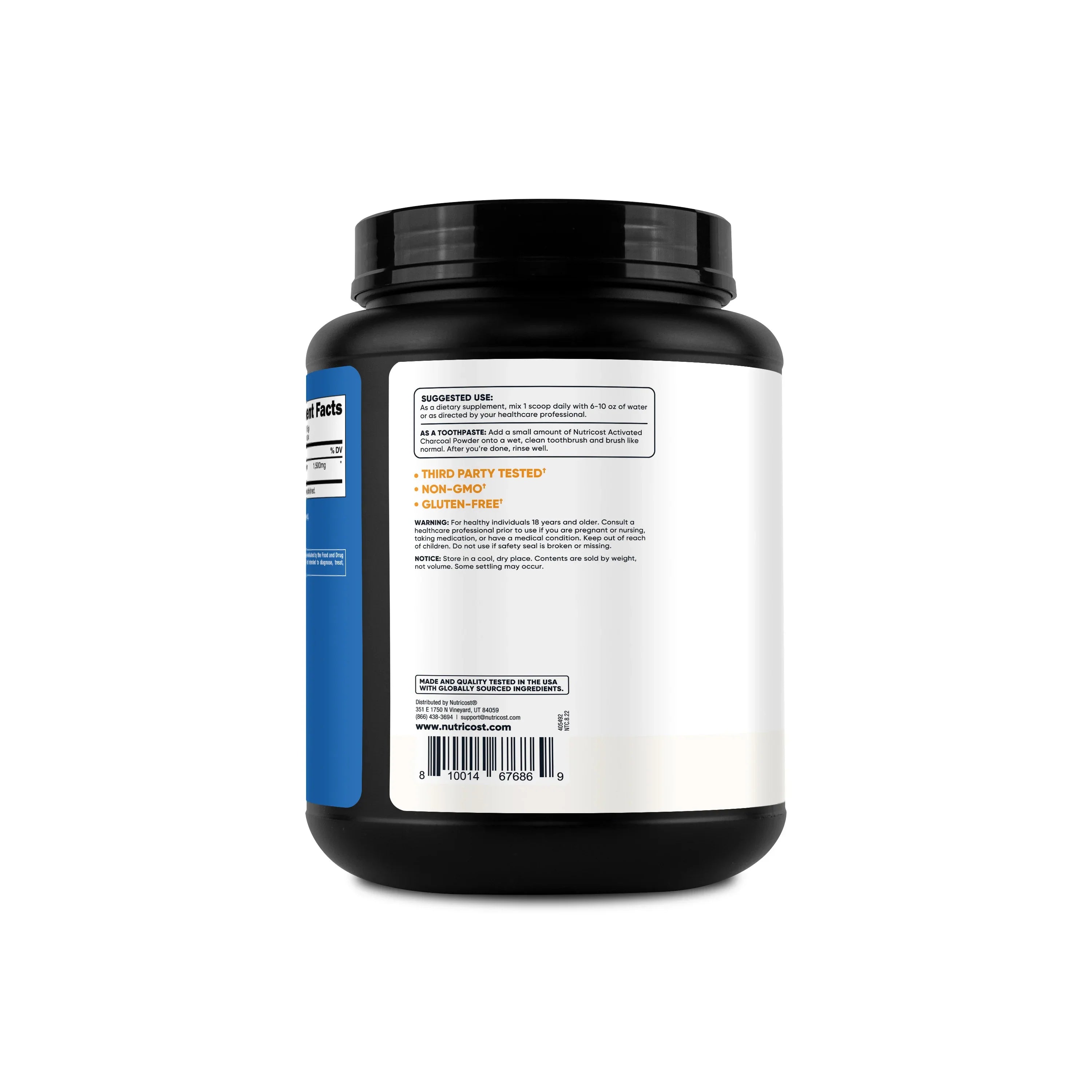 Nutricost Activated Charcoal Powder