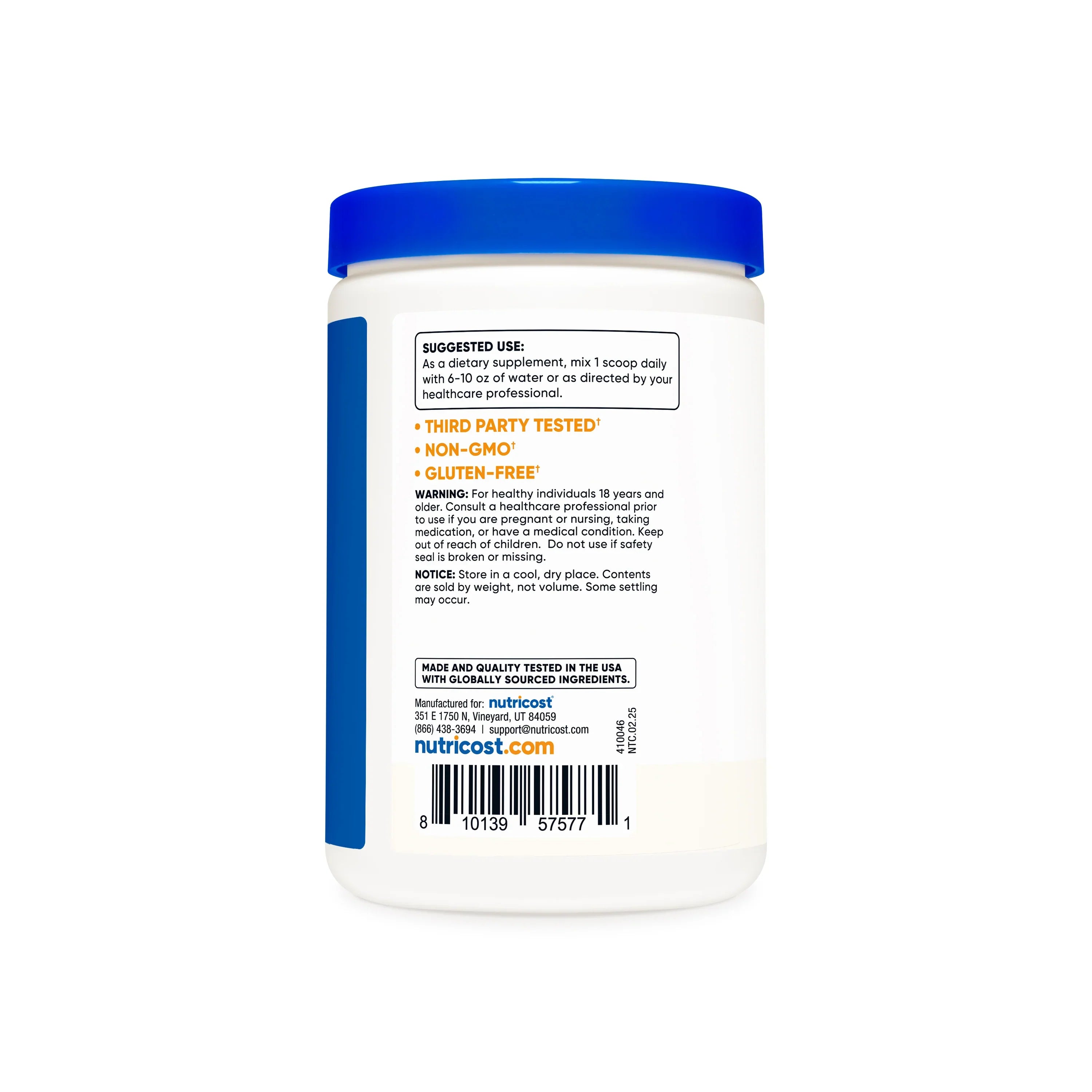 Nutricost Prebiotic Fiber Powder