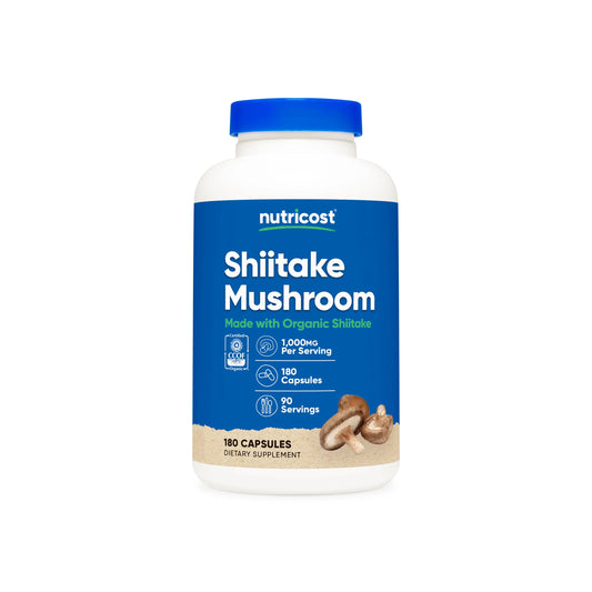 Nutricost Made With Organic Shiitake Mushroom Capsules