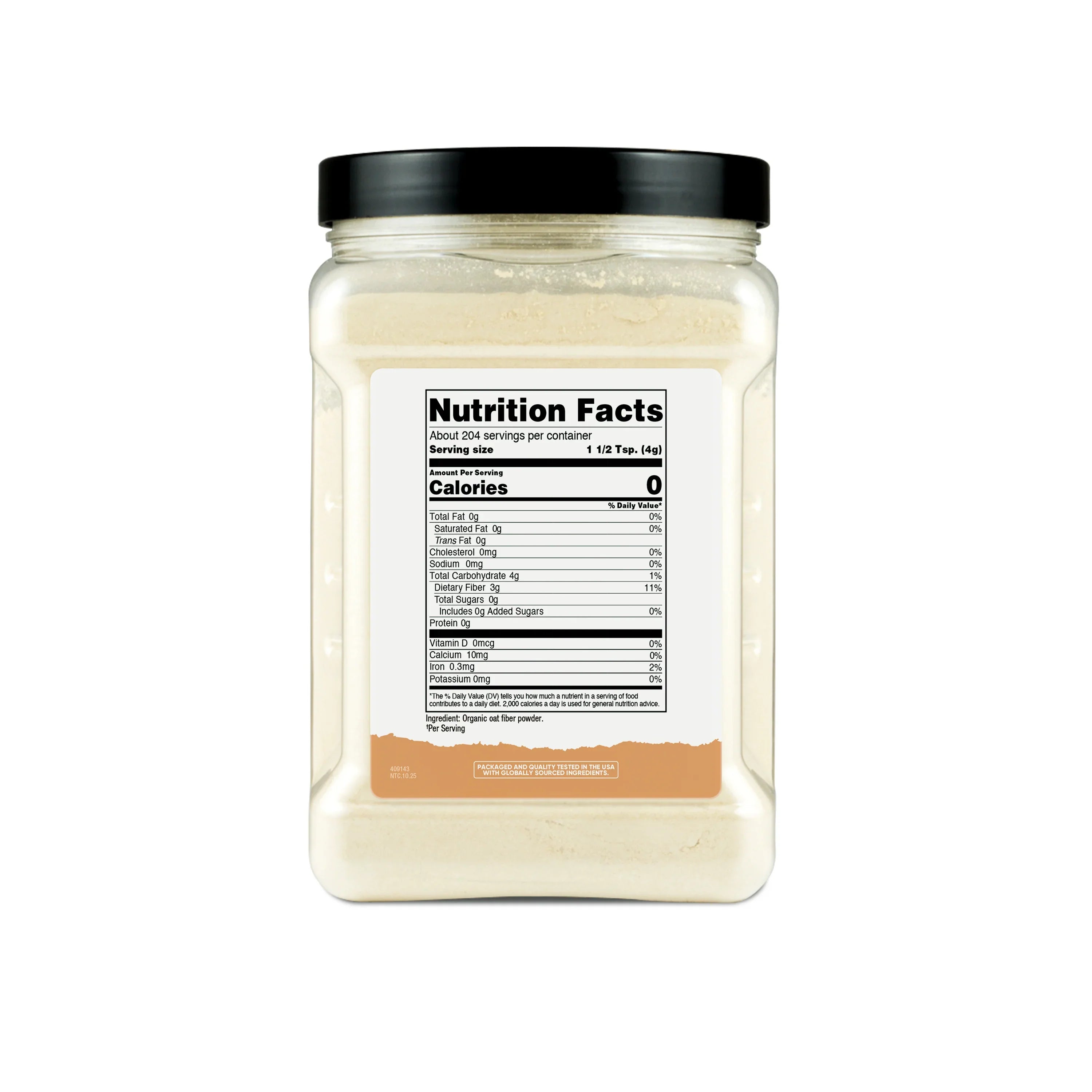 Nutricost Pantry Organic Oat Fiber