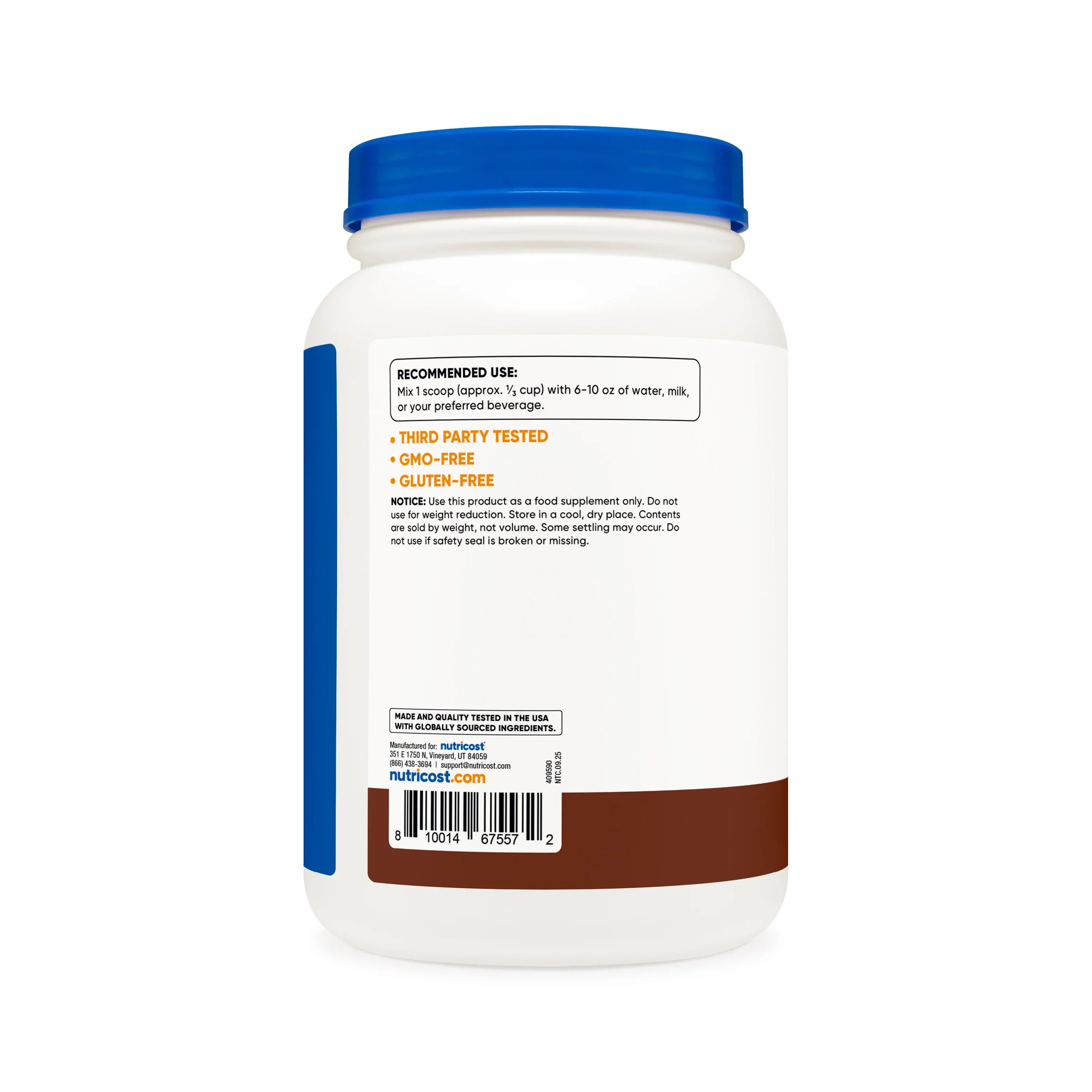 Nutricost Grass-Fed Whey Protein Concentrate Powder