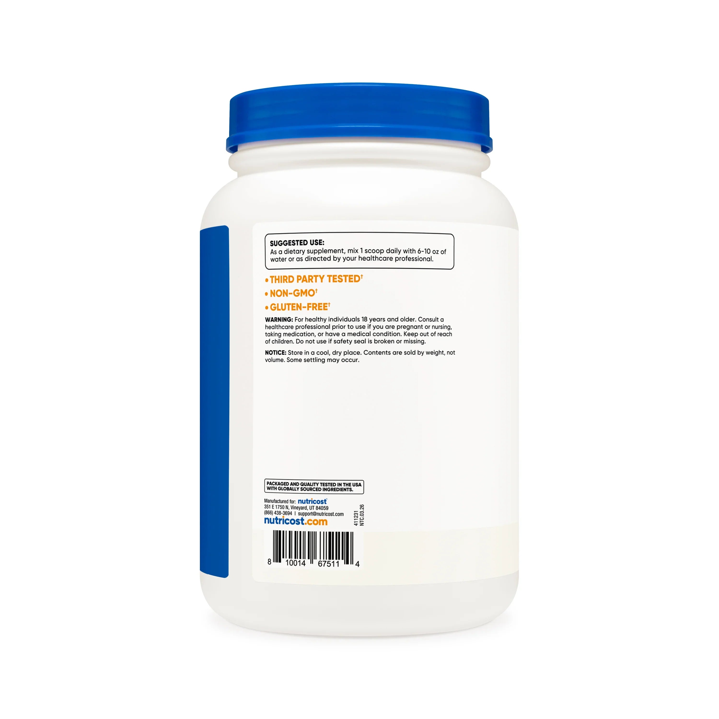 Nutricost L-Citrulline Malate (2:1) Unflavored Powder