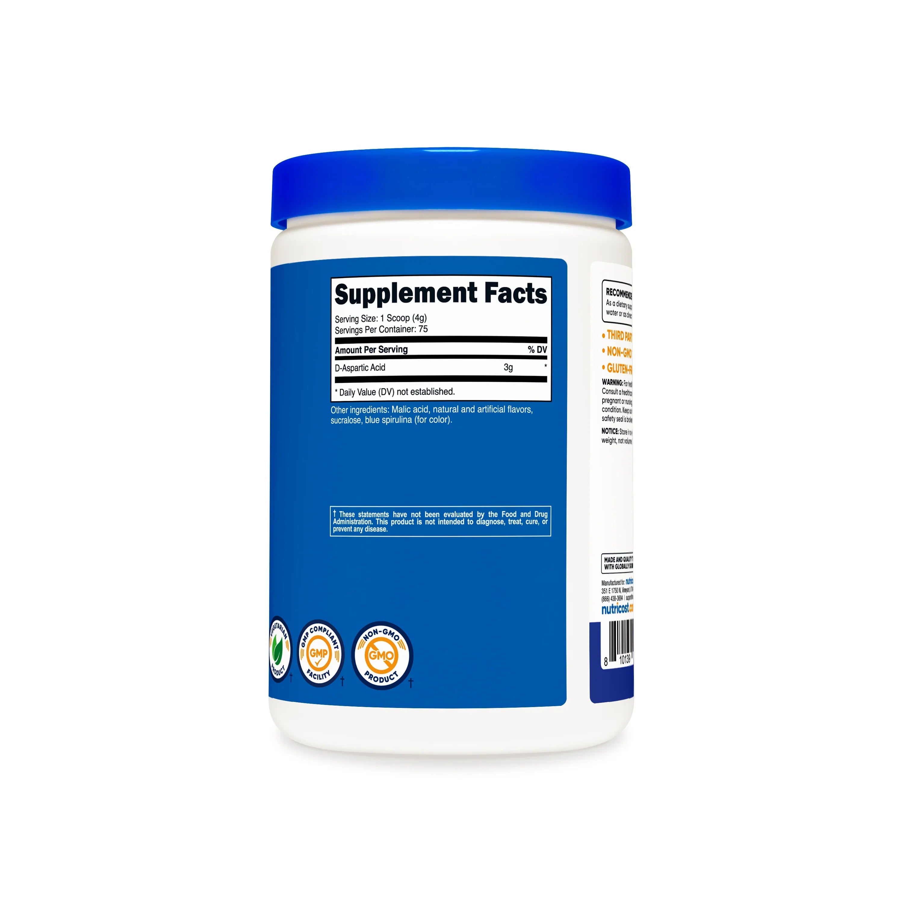 Nutricost D-Aspartic Acid Powder