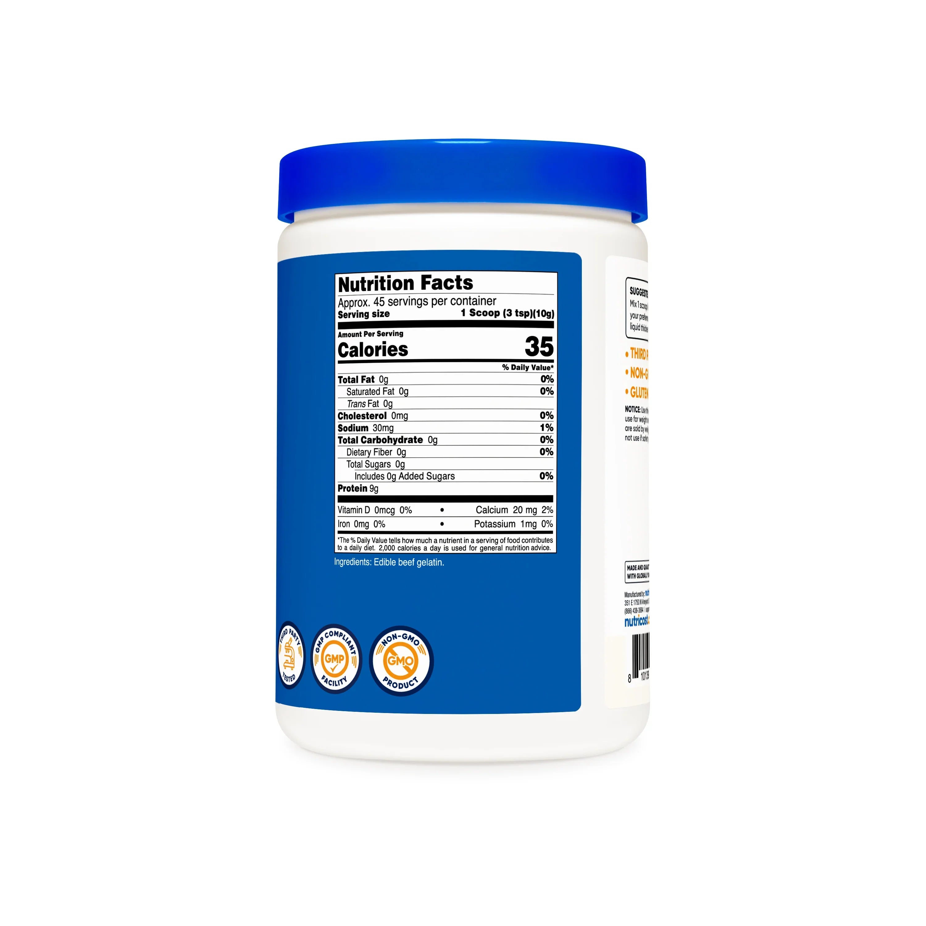 Nutricost Beef Gelatin Powder