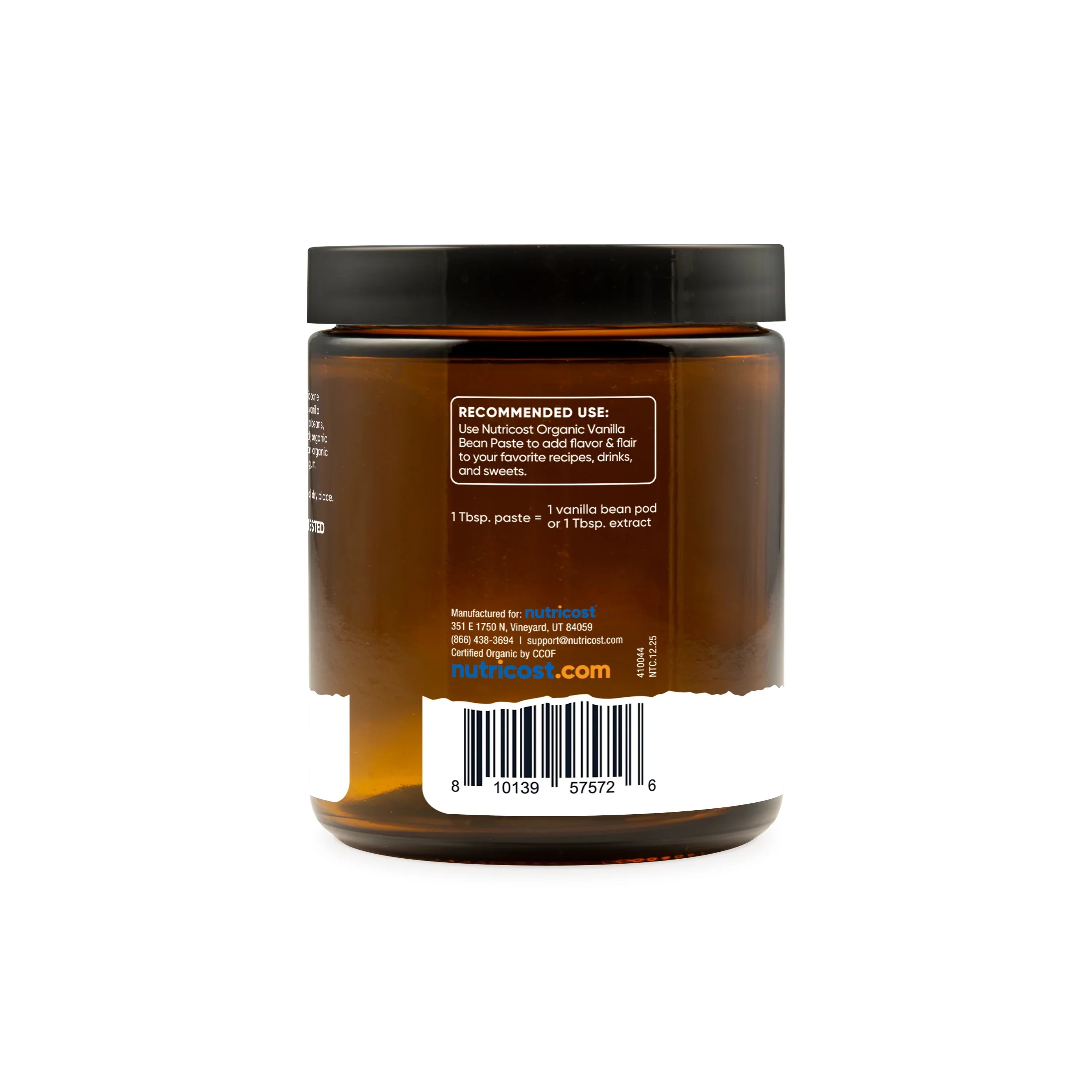 Nutricost Organic Madagascar Vanilla Bean Paste