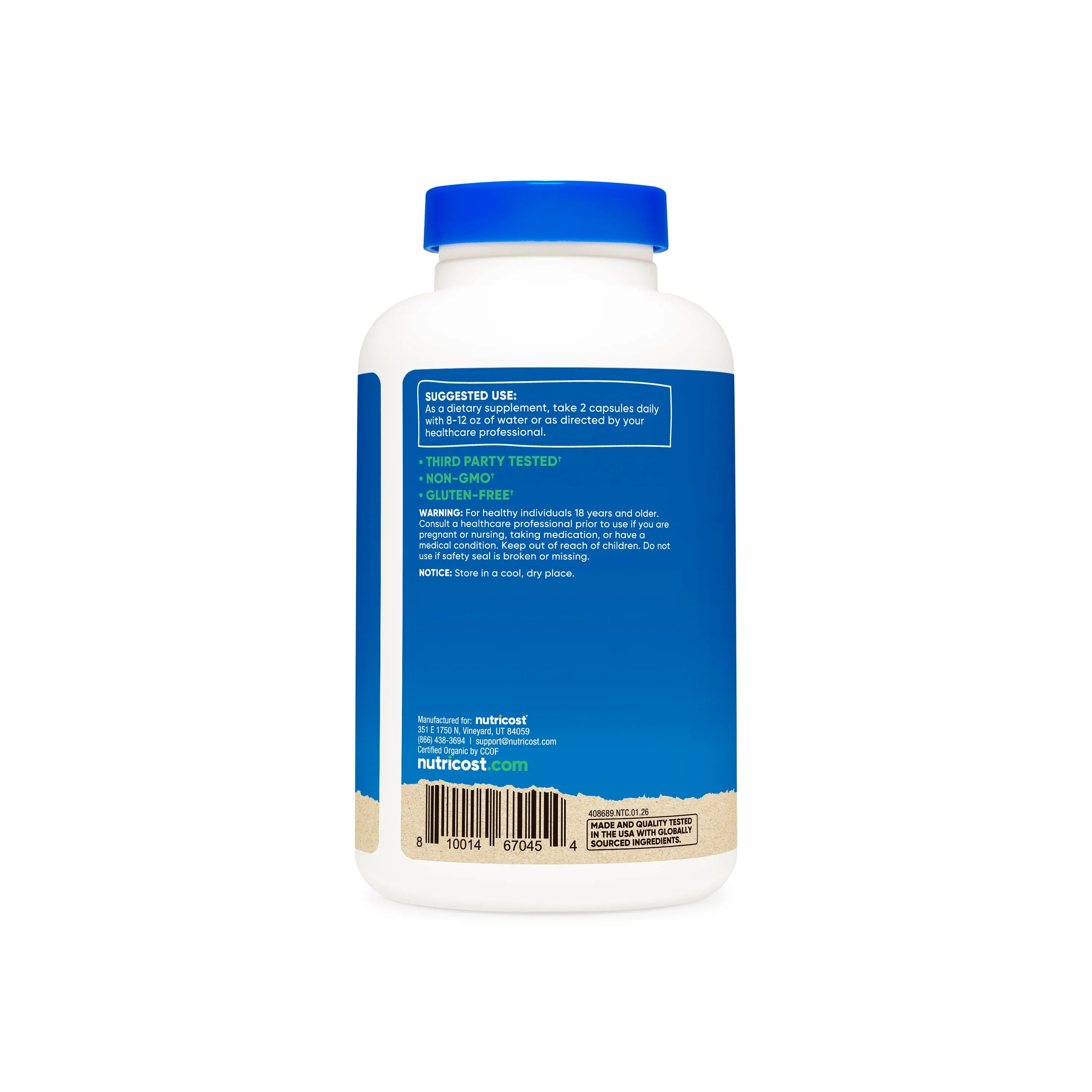Nutricost Cinnamon Made with Organic Ceylon Capsules