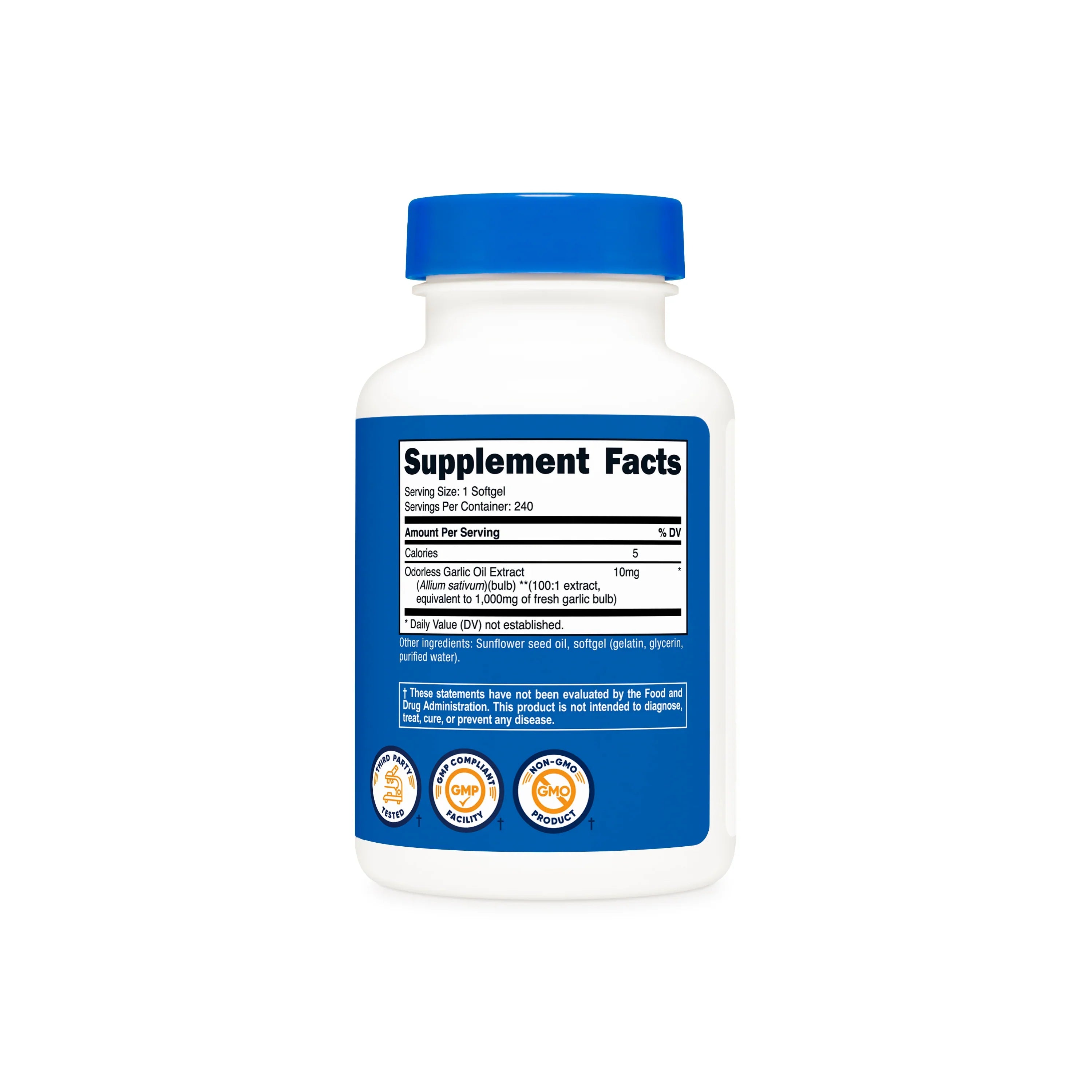 Nutricost Garlic Softgels