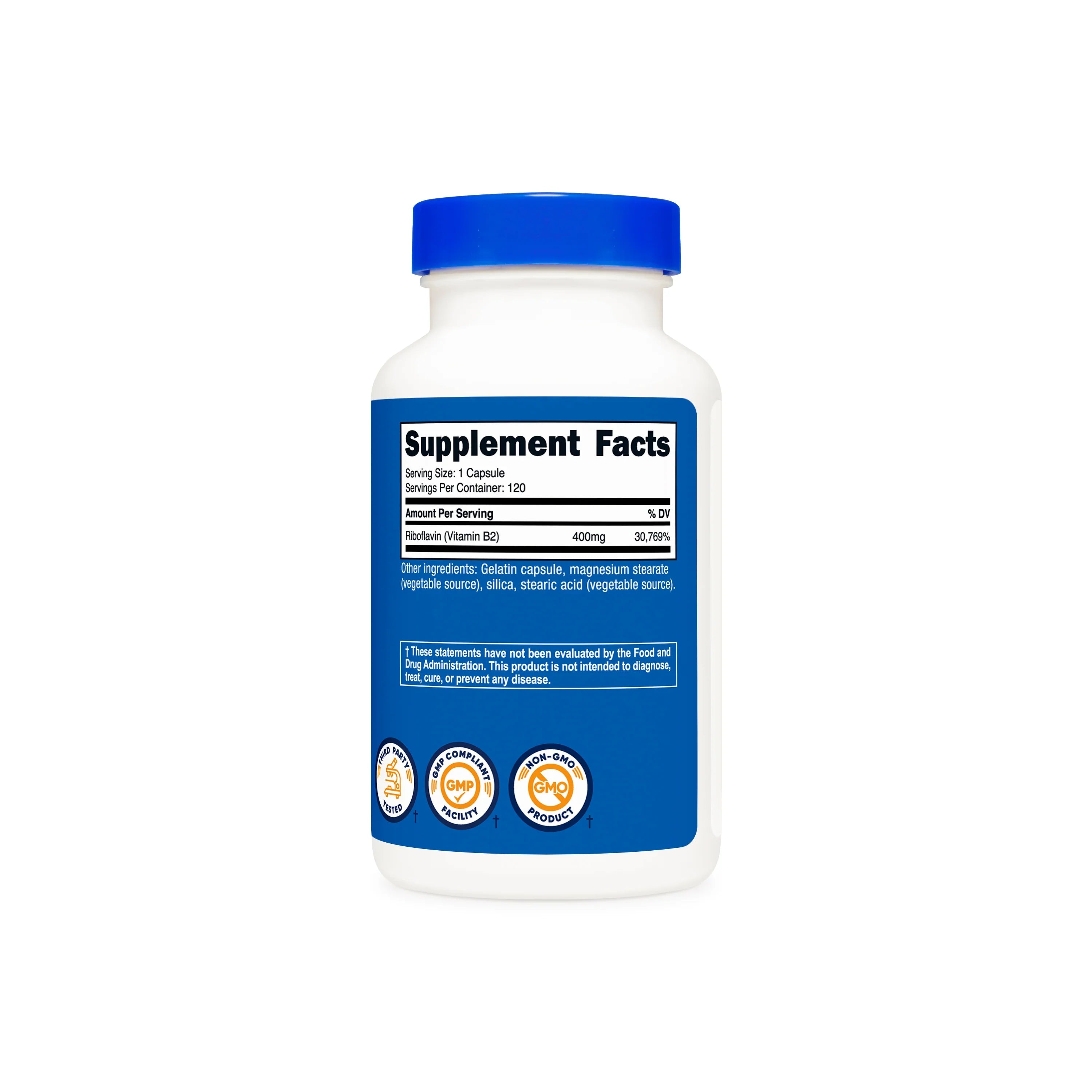 Nutricost Vitamin B2 Riboflavin Capsules