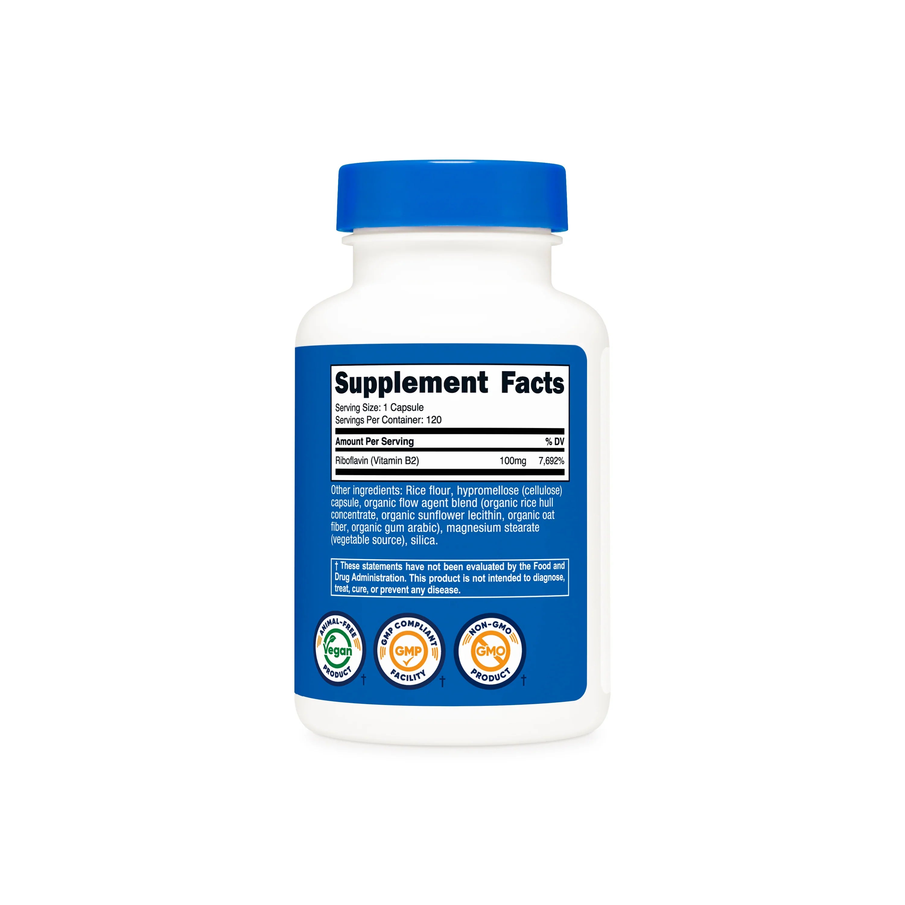 Nutricost Vitamin B2 Riboflavin Capsules