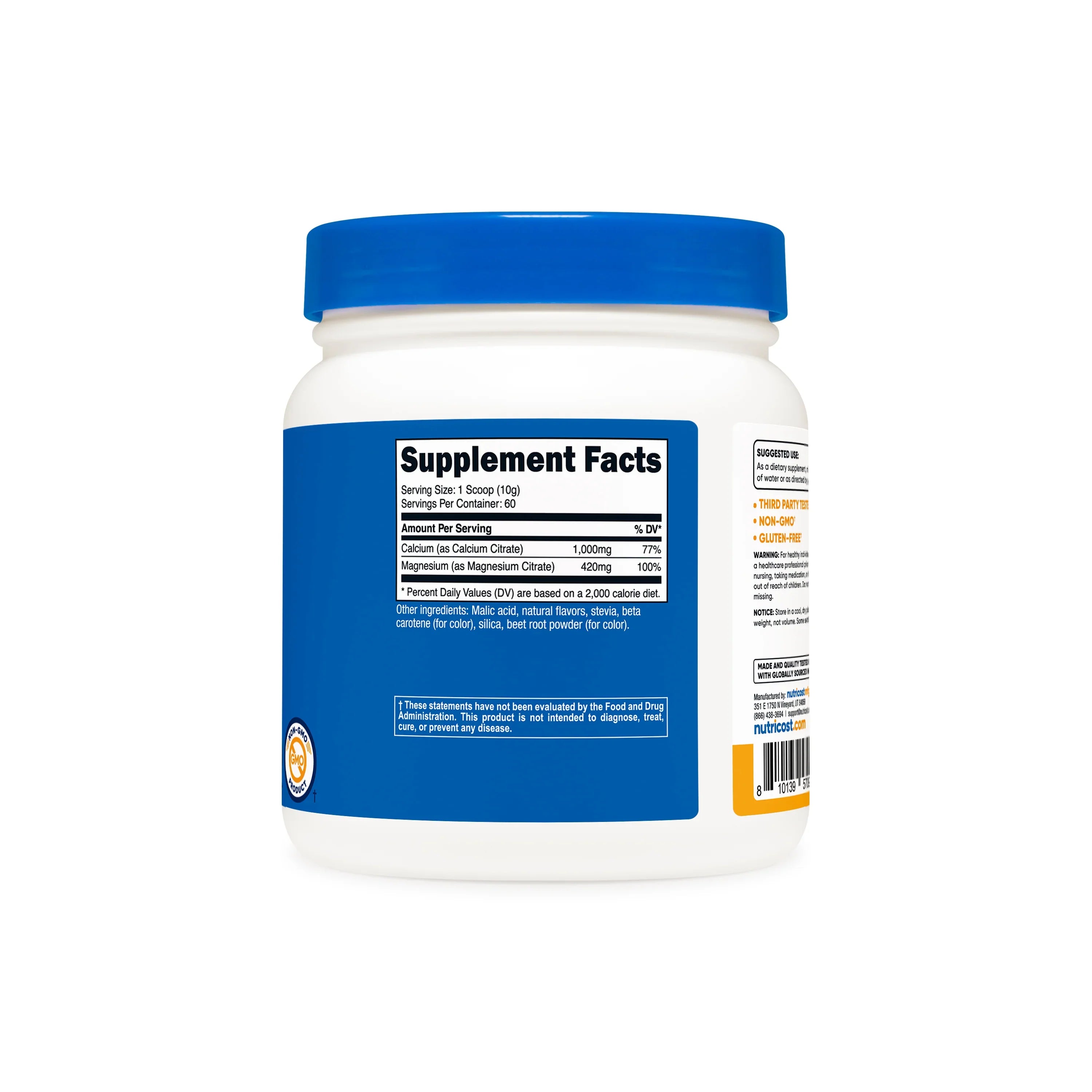Nutricost Calcium Citrate + Magnesium Citrate Powder