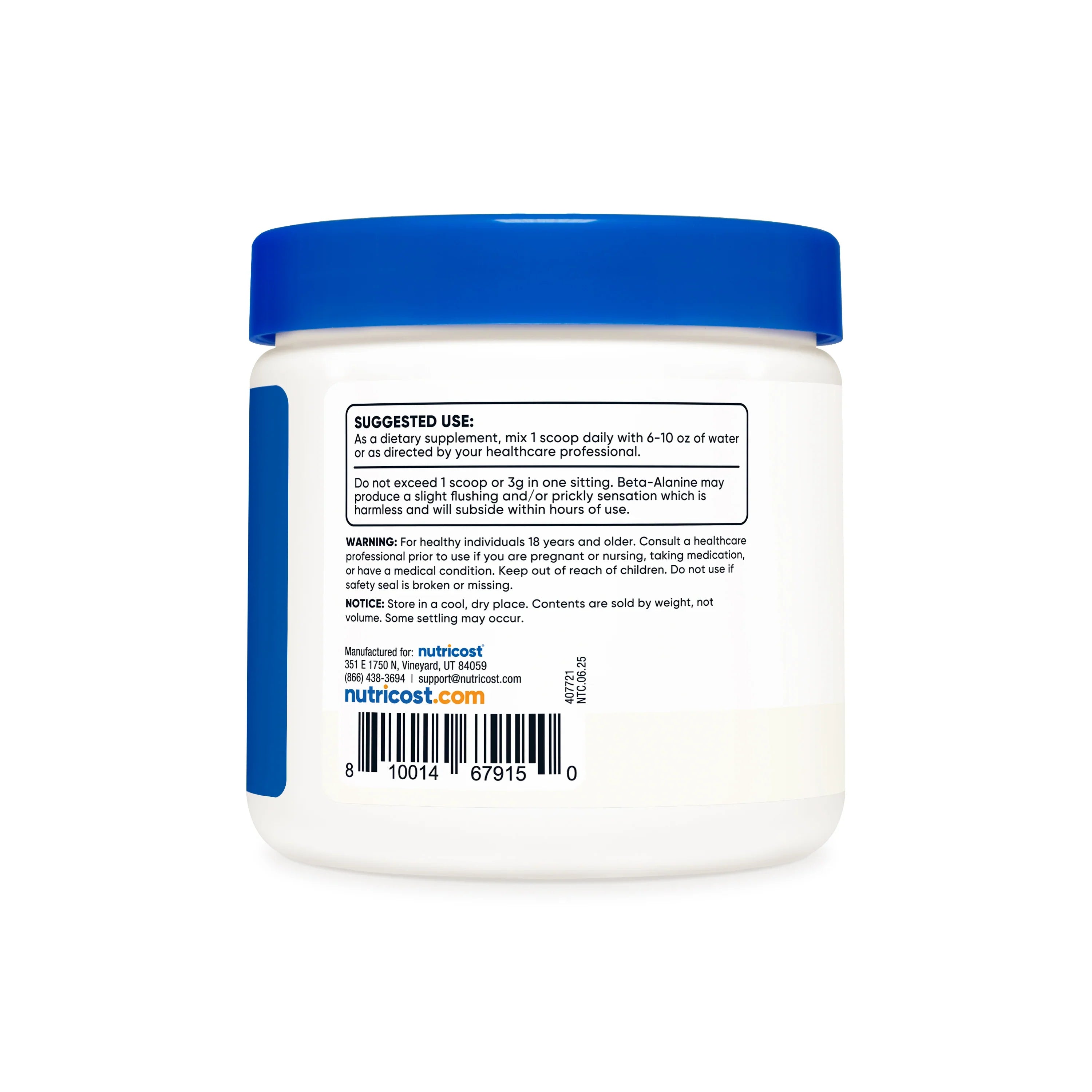 Nutricost Beta Alanine Powder