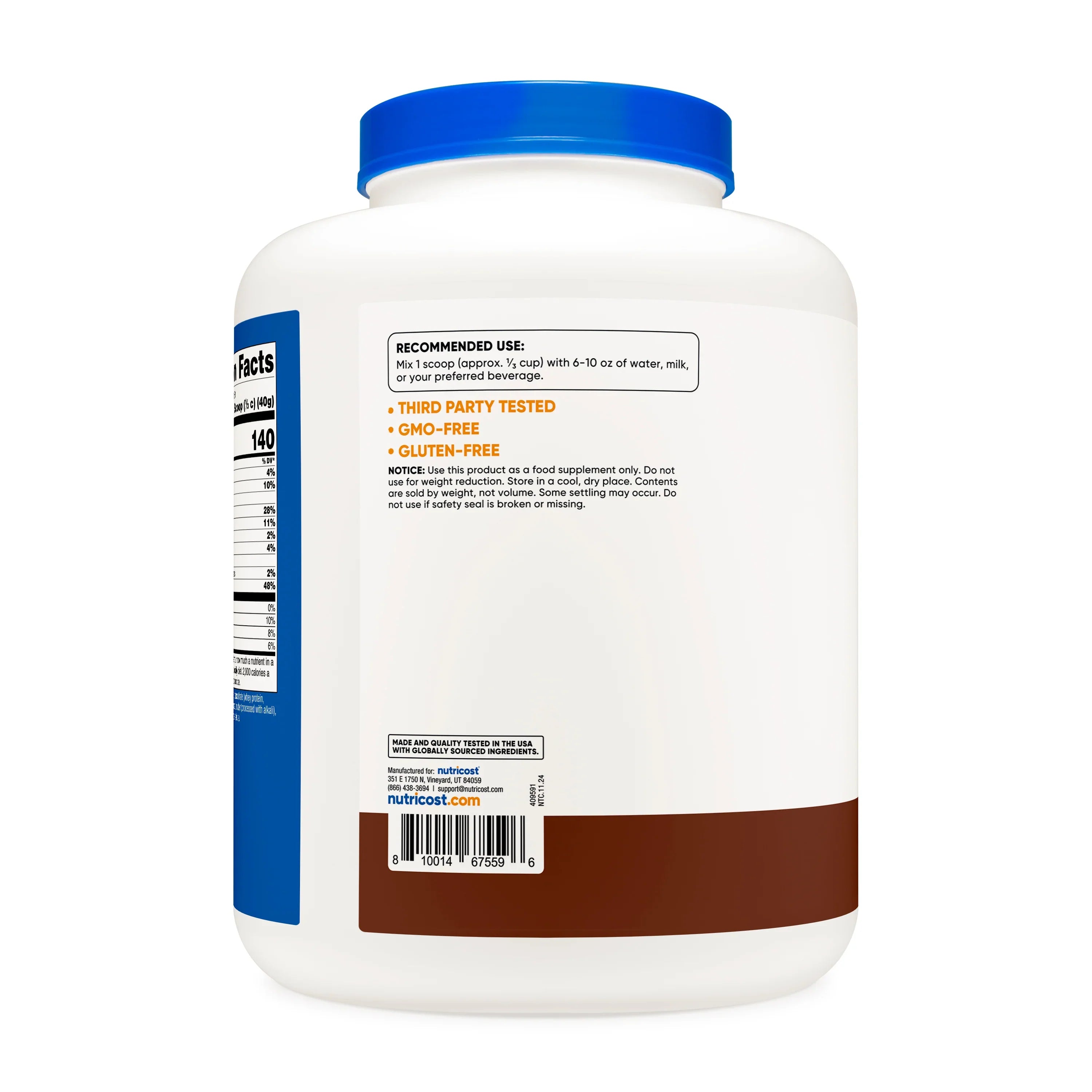 Nutricost Grass-Fed Whey Protein Concentrate Powder