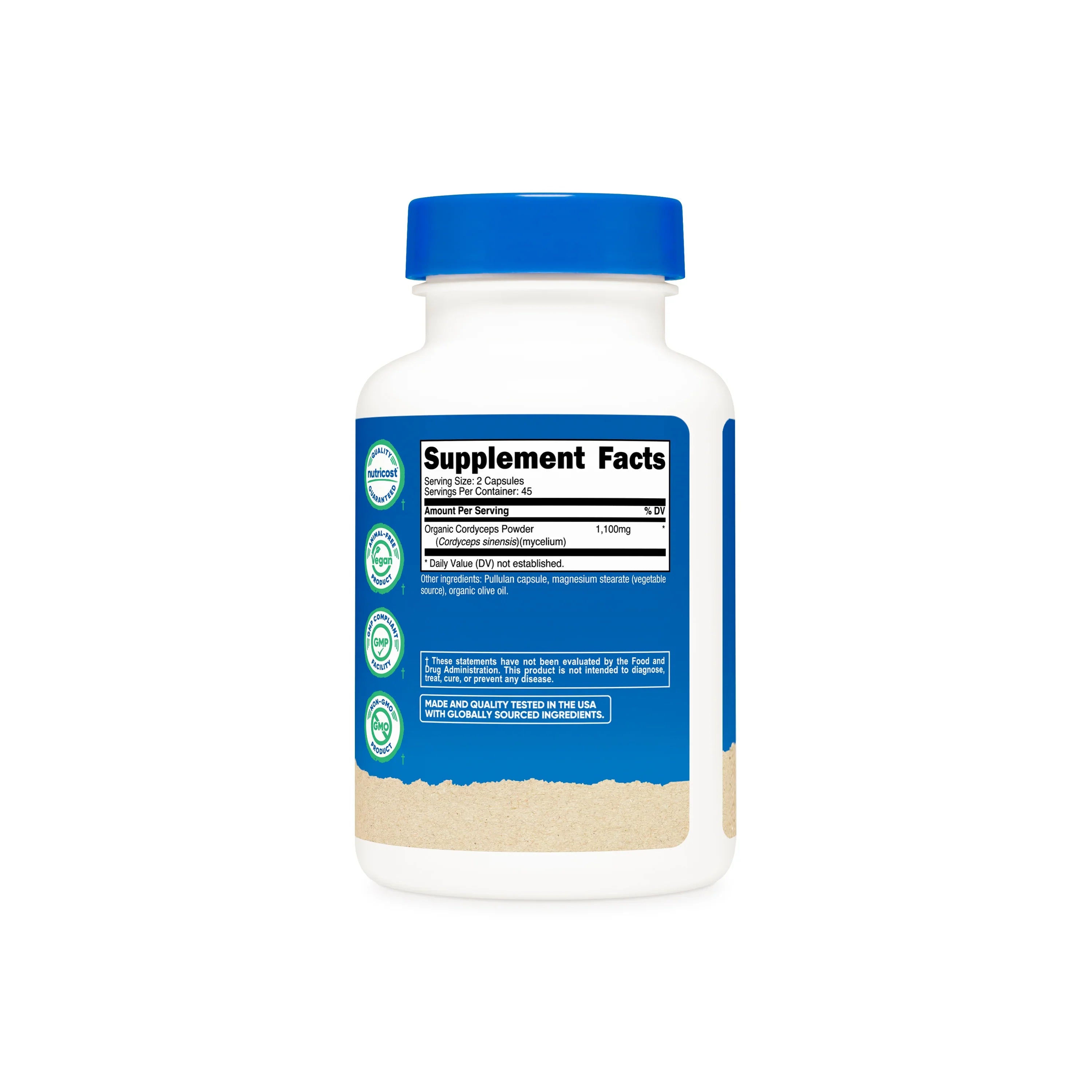 Nutricost Made With Organic Cordyceps Capsules