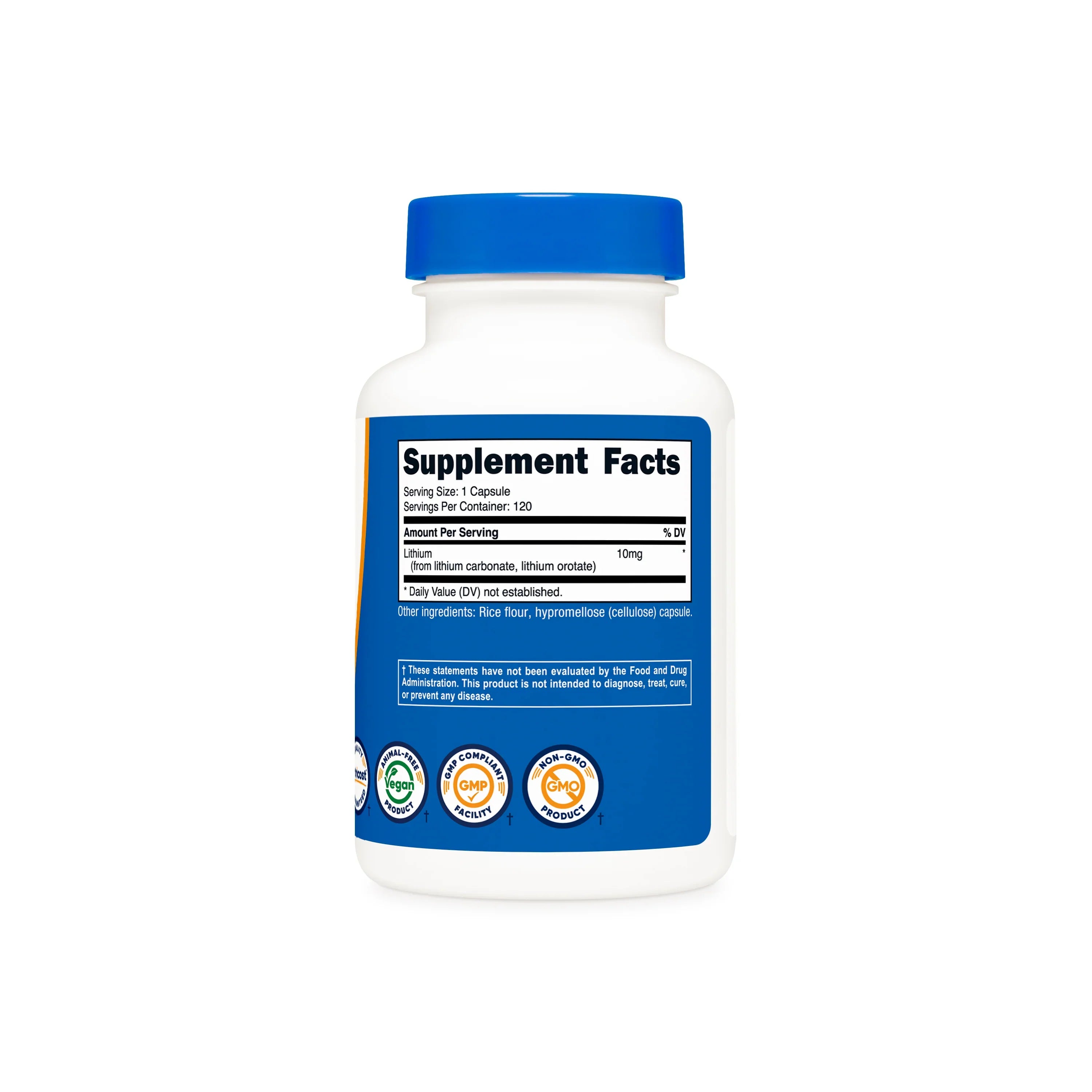 Nutricost Lithium Orotate (120 Caps)