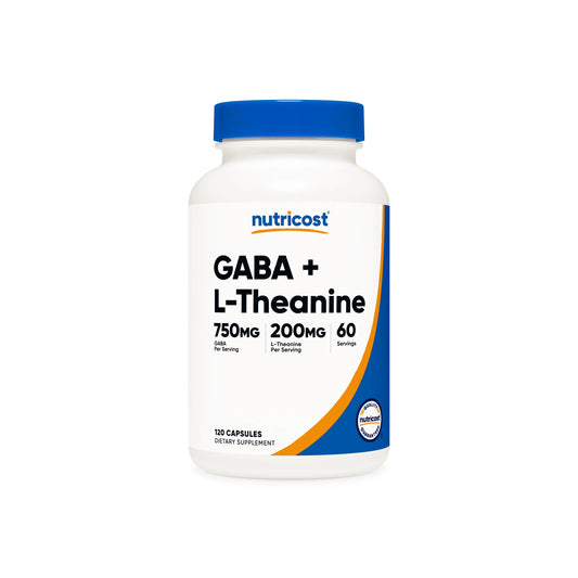 Nutricost GABA (750mg) + L-Theanine (200mg)
