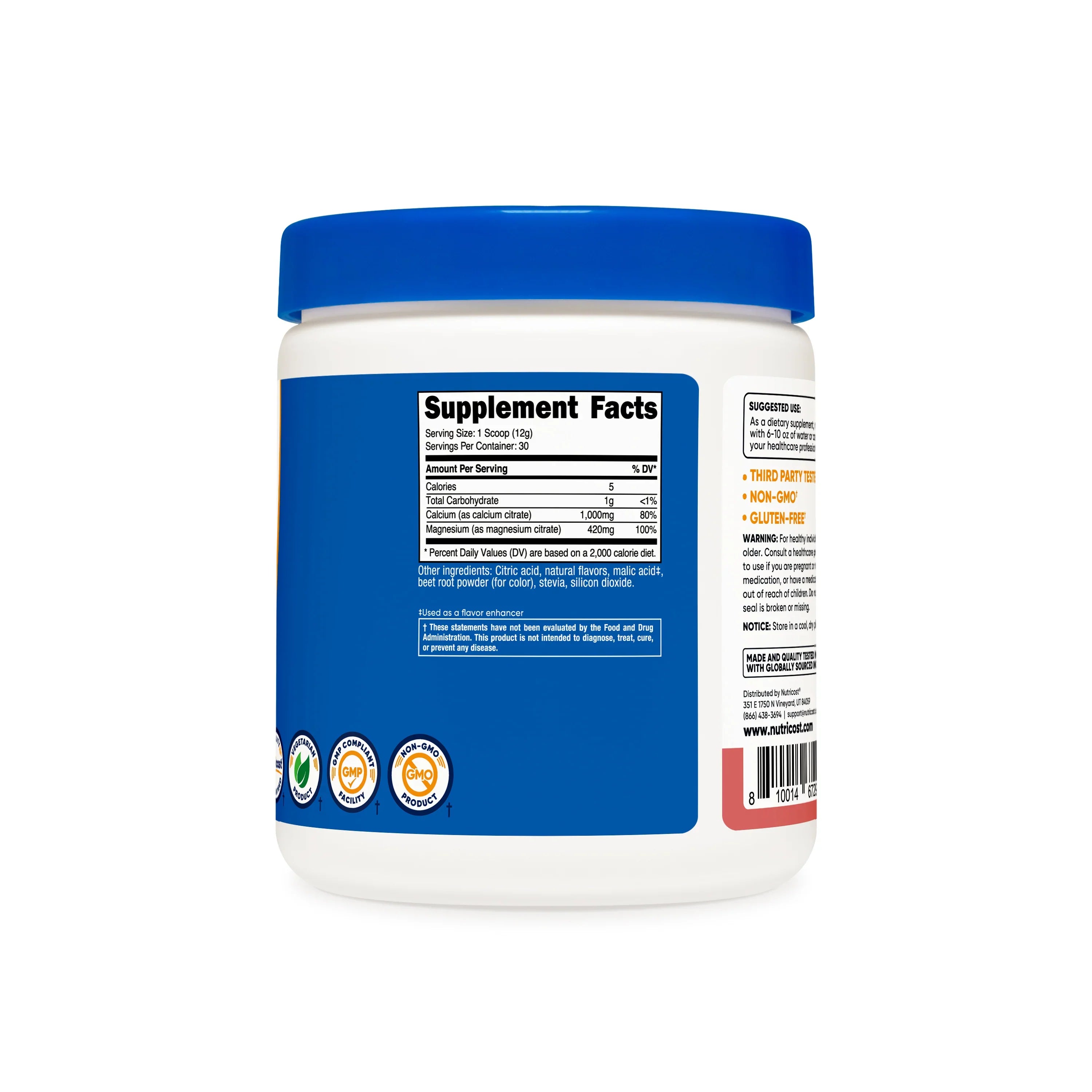 Nutricost Calcium Citrate + Magnesium Citrate Powder