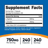 Nutricost L-Arginine L-Citrulline Complex Capsules