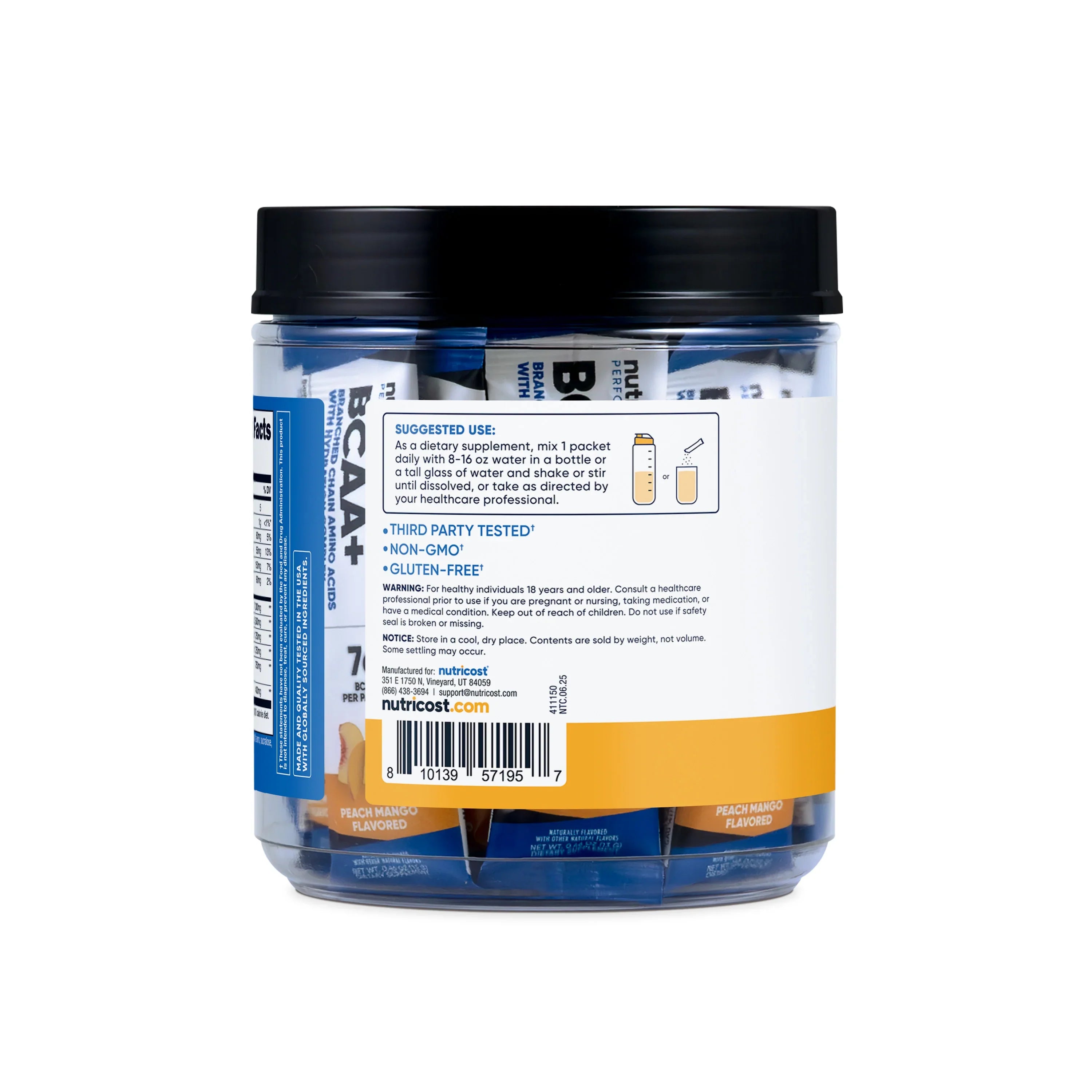 Nutricost BCAA+ Hydration Stickpacks