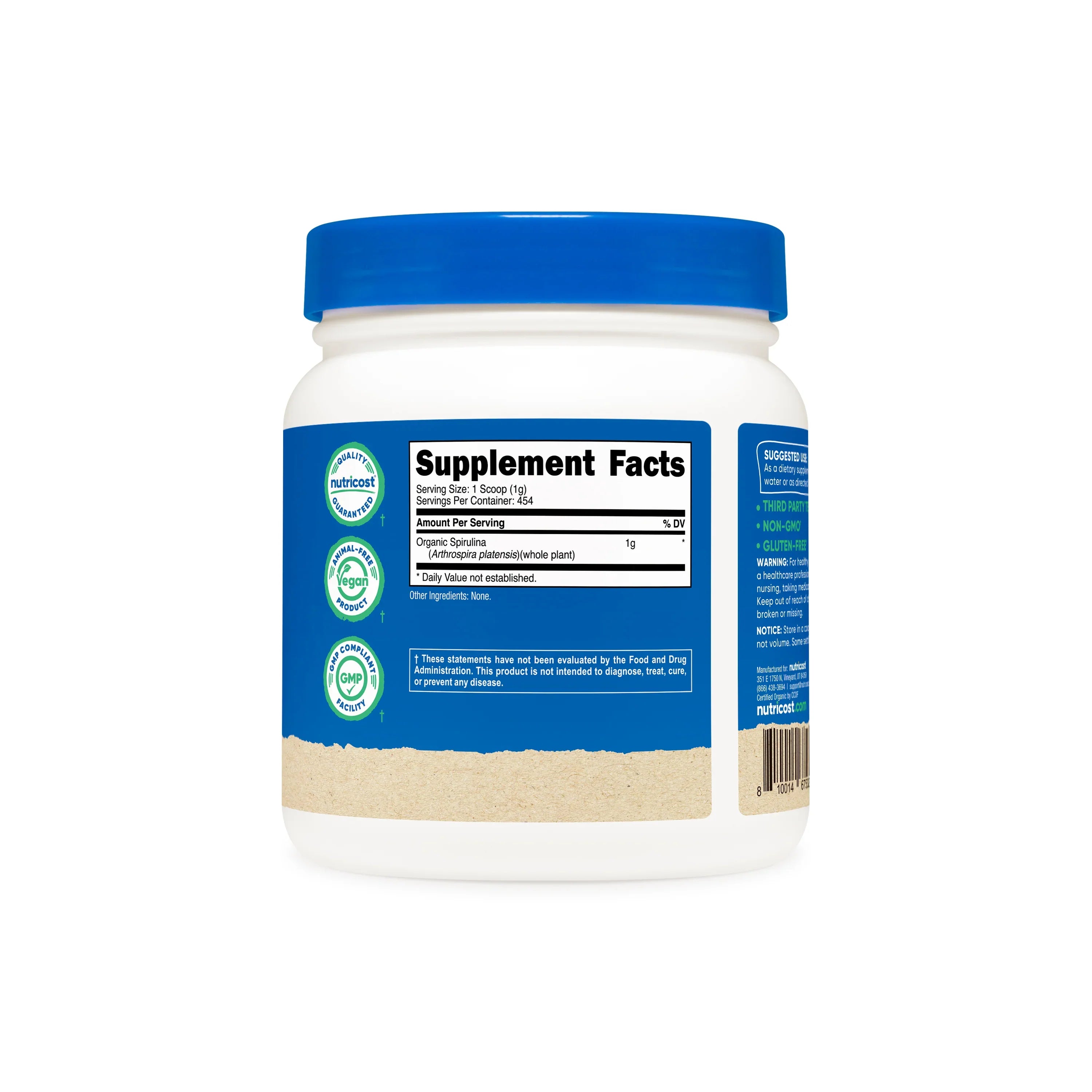 Nutricost Organic Spirulina Powder