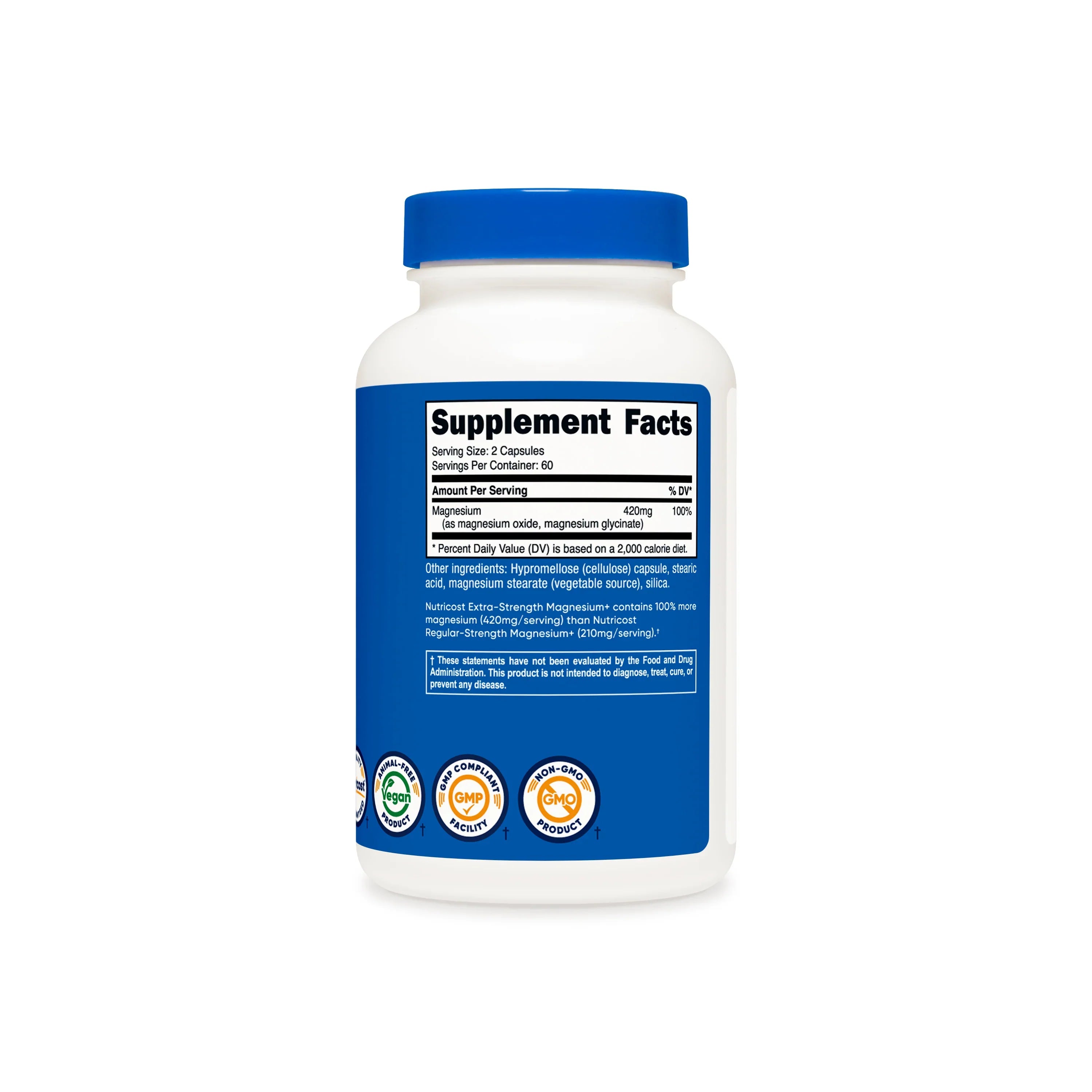 Nutricost Magnesium+ (Extra Strength) Capsules
