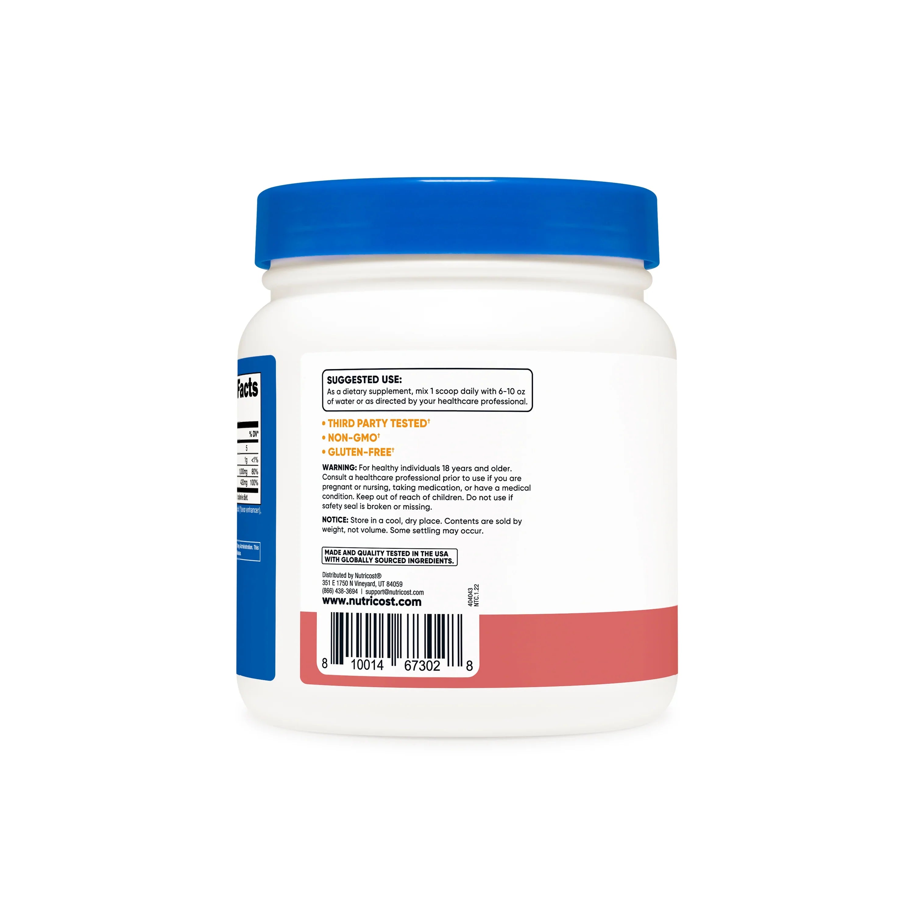Nutricost Calcium Citrate + Magnesium Citrate Powder