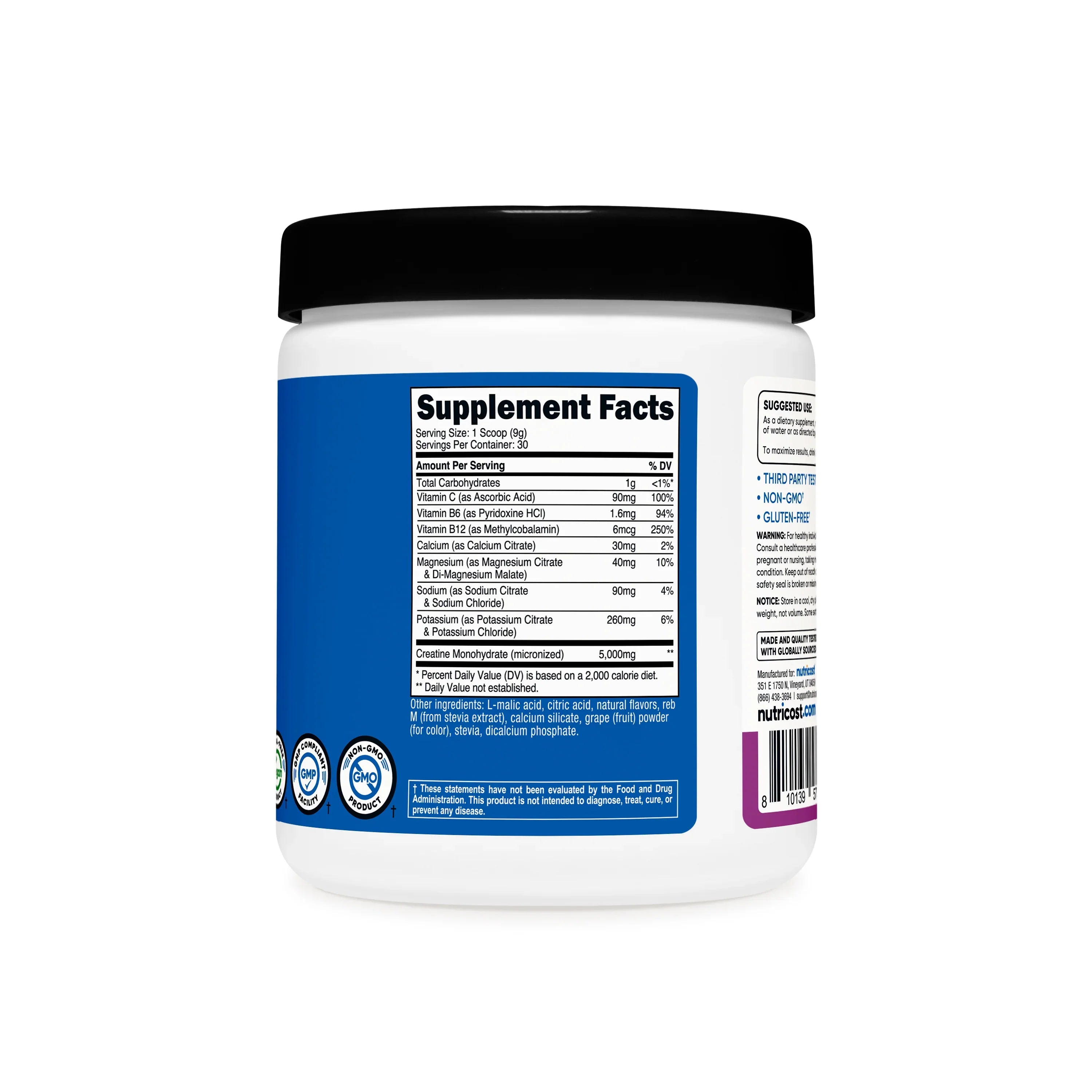 Nutricost Creatine Monohydrate + Hydration