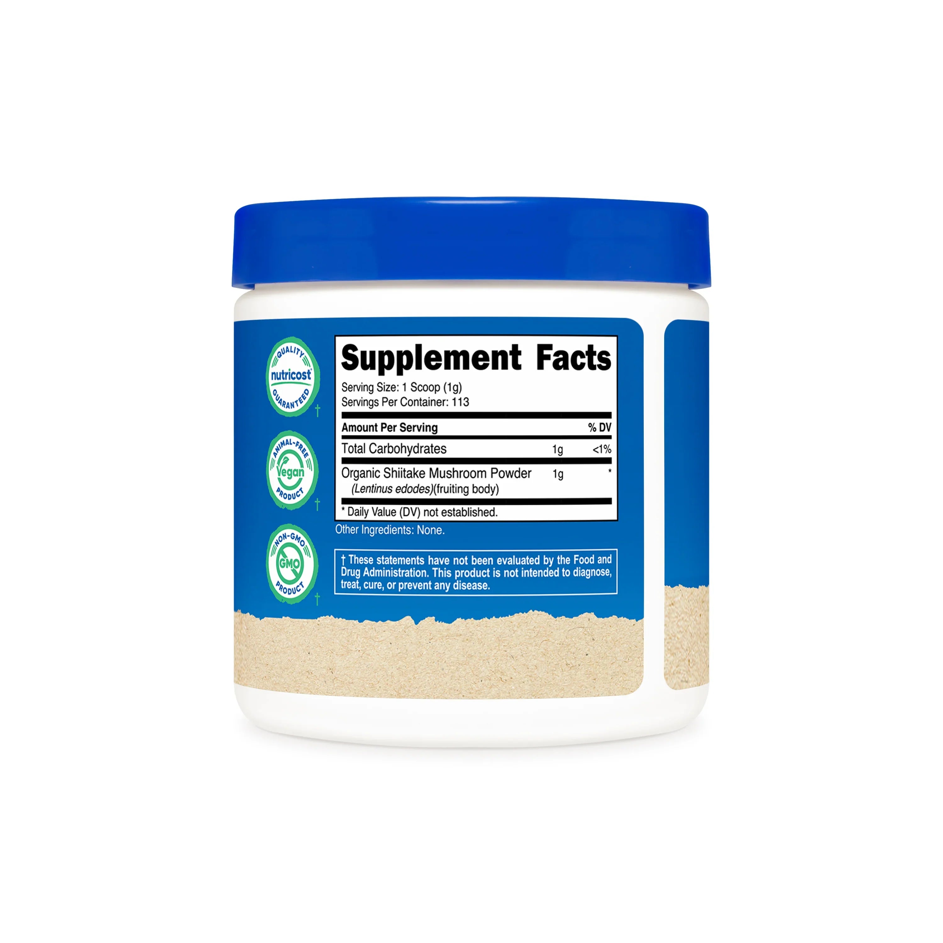 Nutricost Organic Shiitake Mushroom Powder