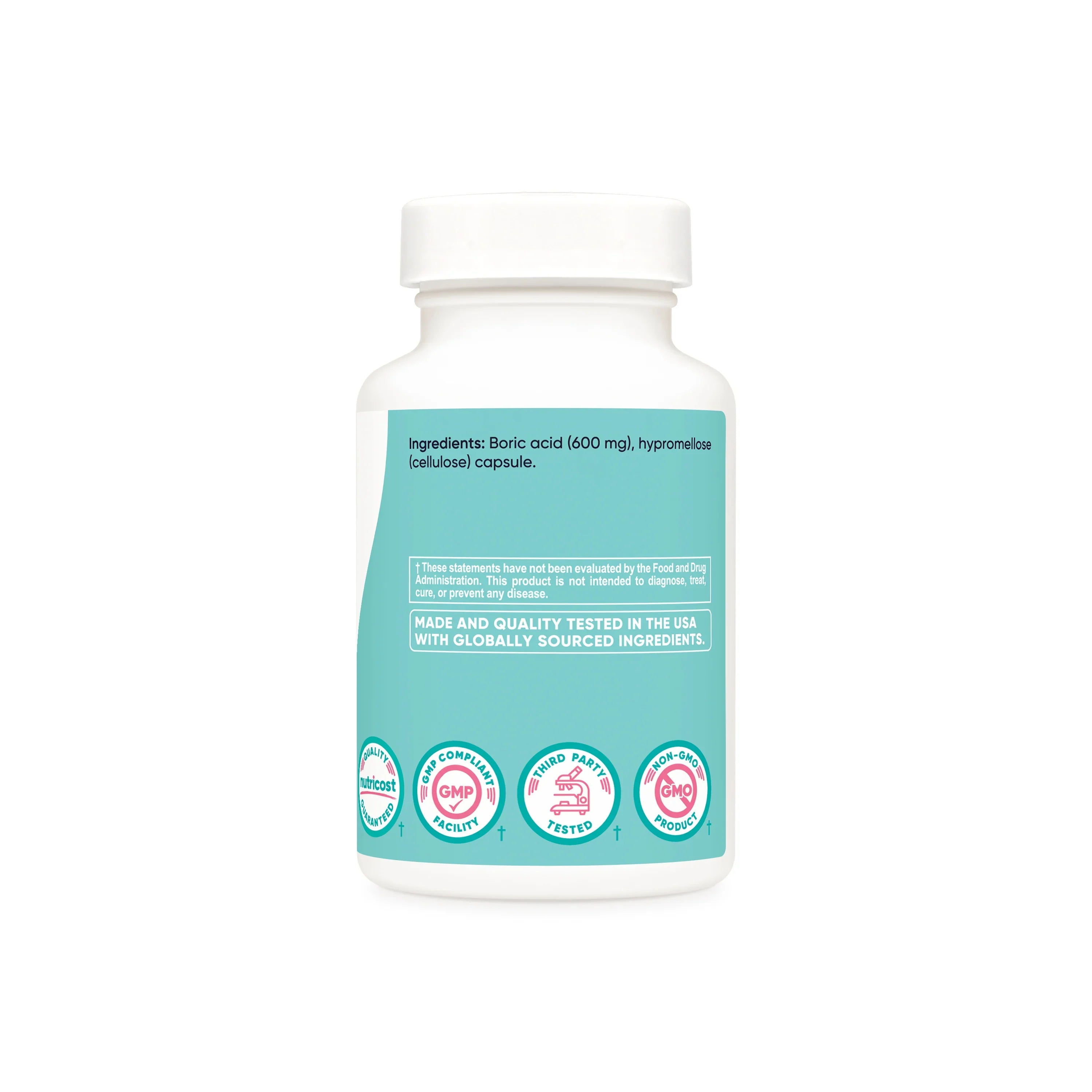 Nutricost Boric Acid Capsules