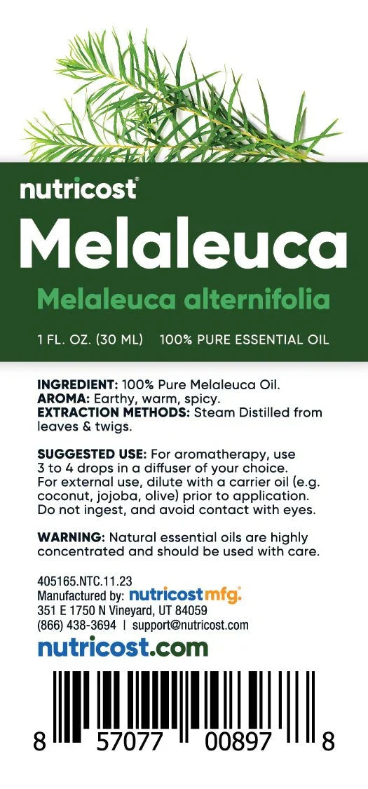 Nutricost Essential Oils (100% Pure Oregano, Peppermint, Melaleuca, or Lavender Oil)
