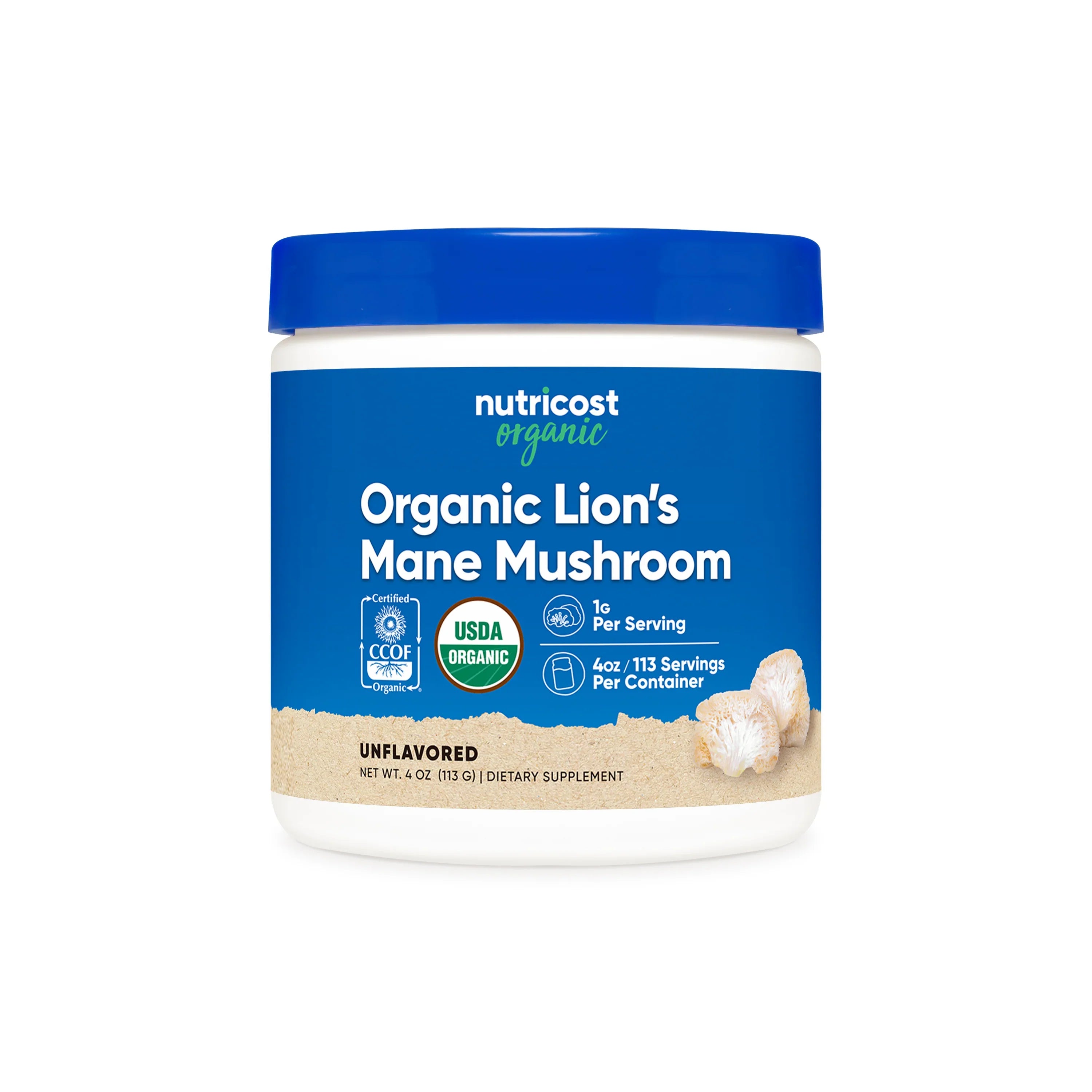 Nutricost Organic Lion's Mane Mushroom Powder