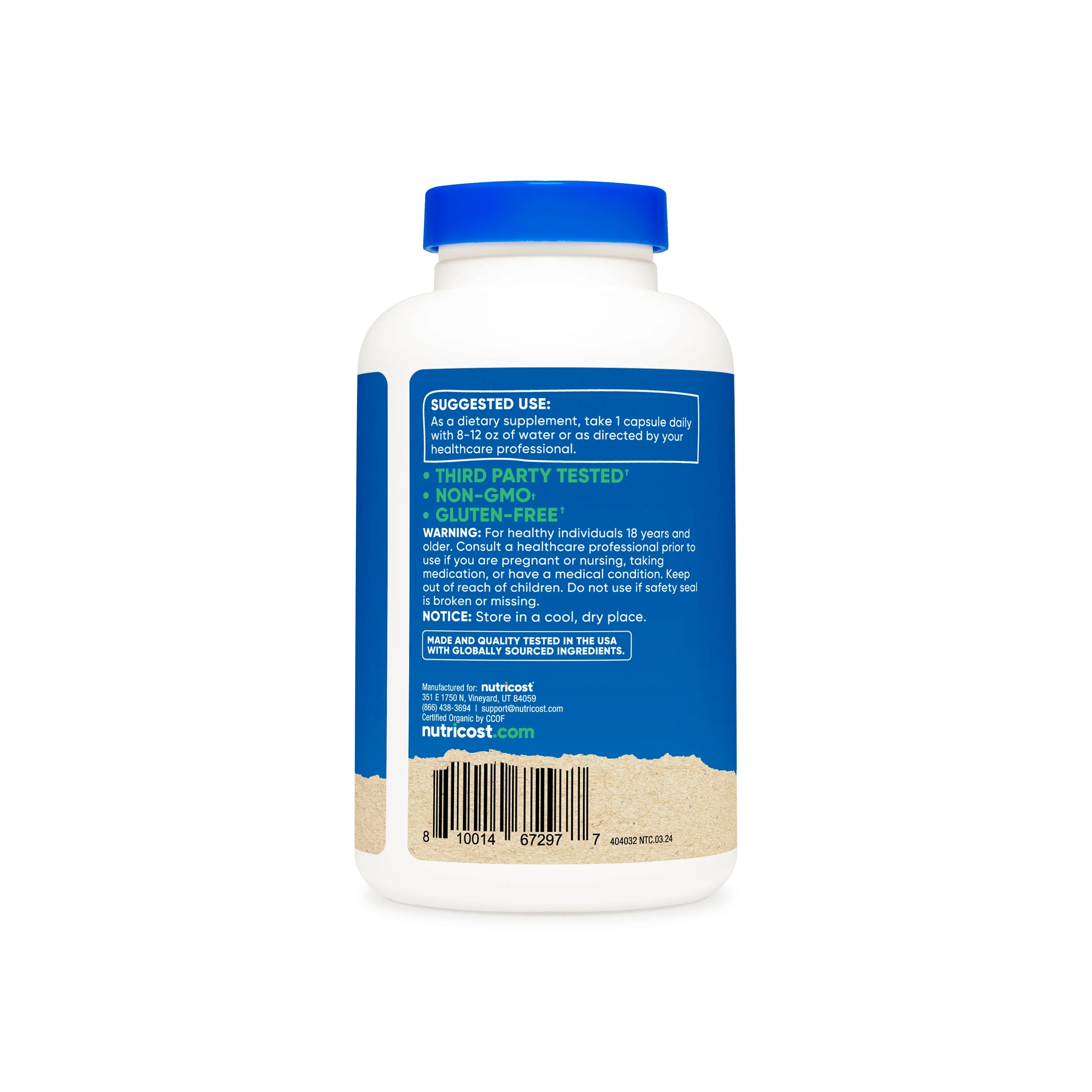 Nutricost Made With Organic Shatavari Capsules