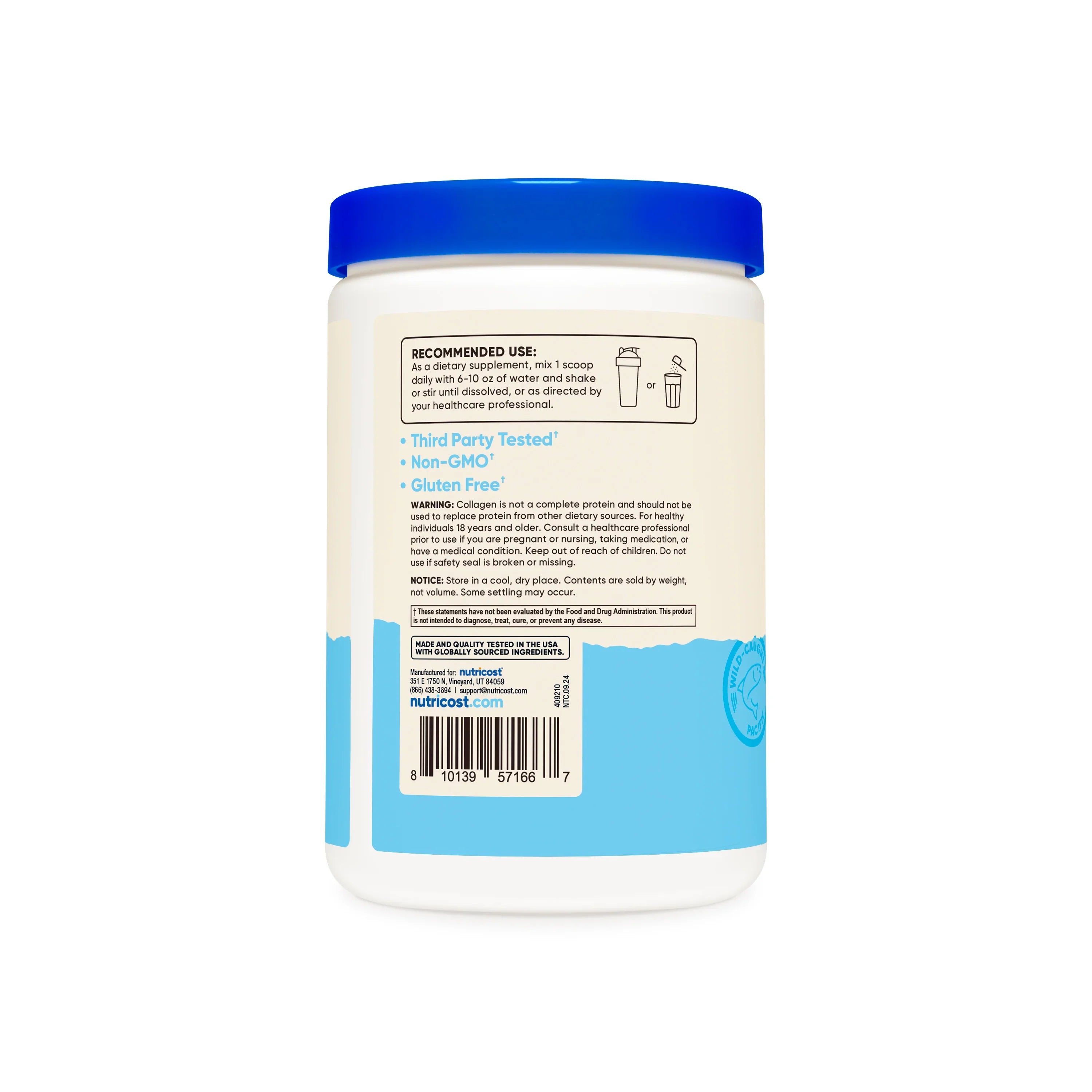 Nutricost Wild-Caught Marine Collagen Powder