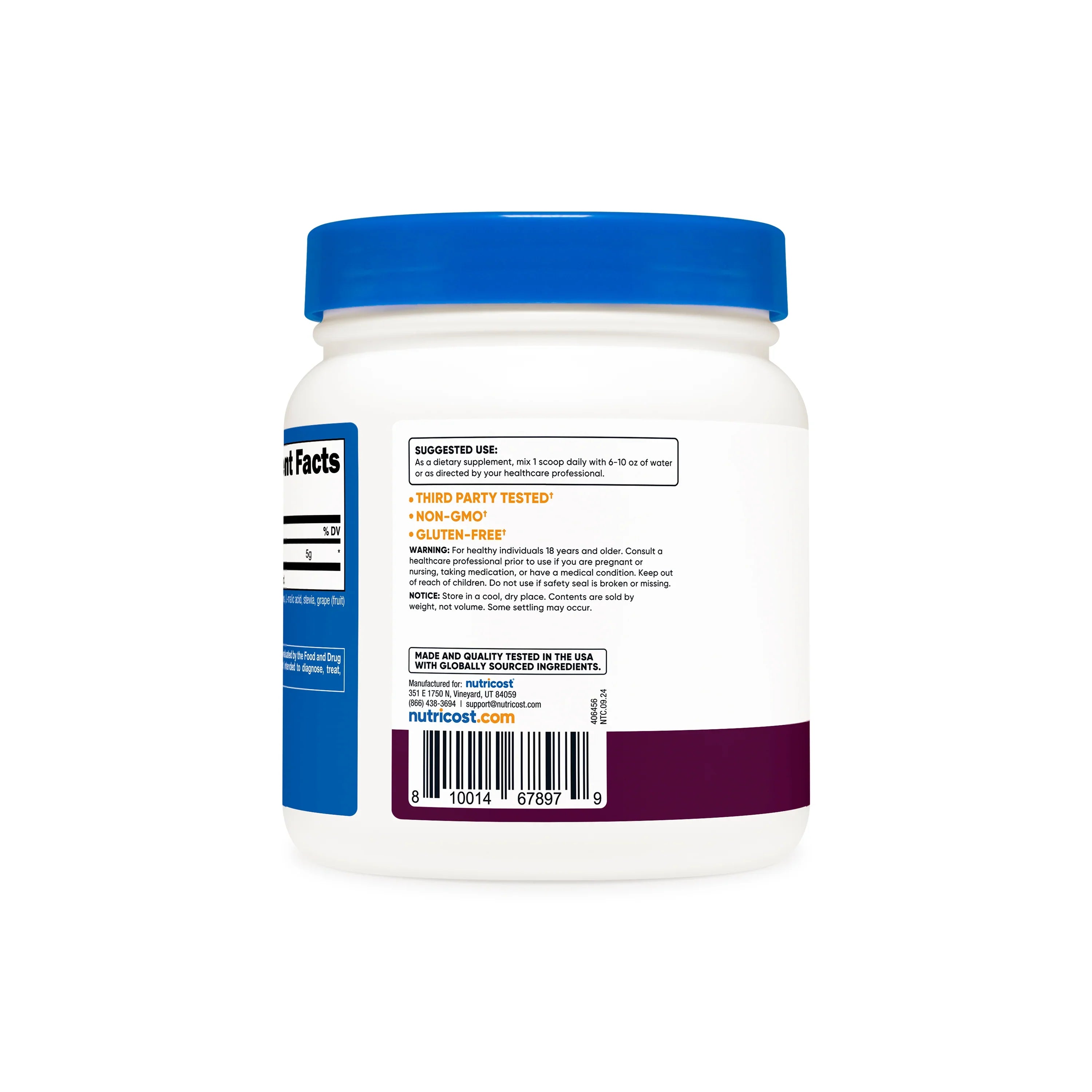 Nutricost L-Glutamine Powder