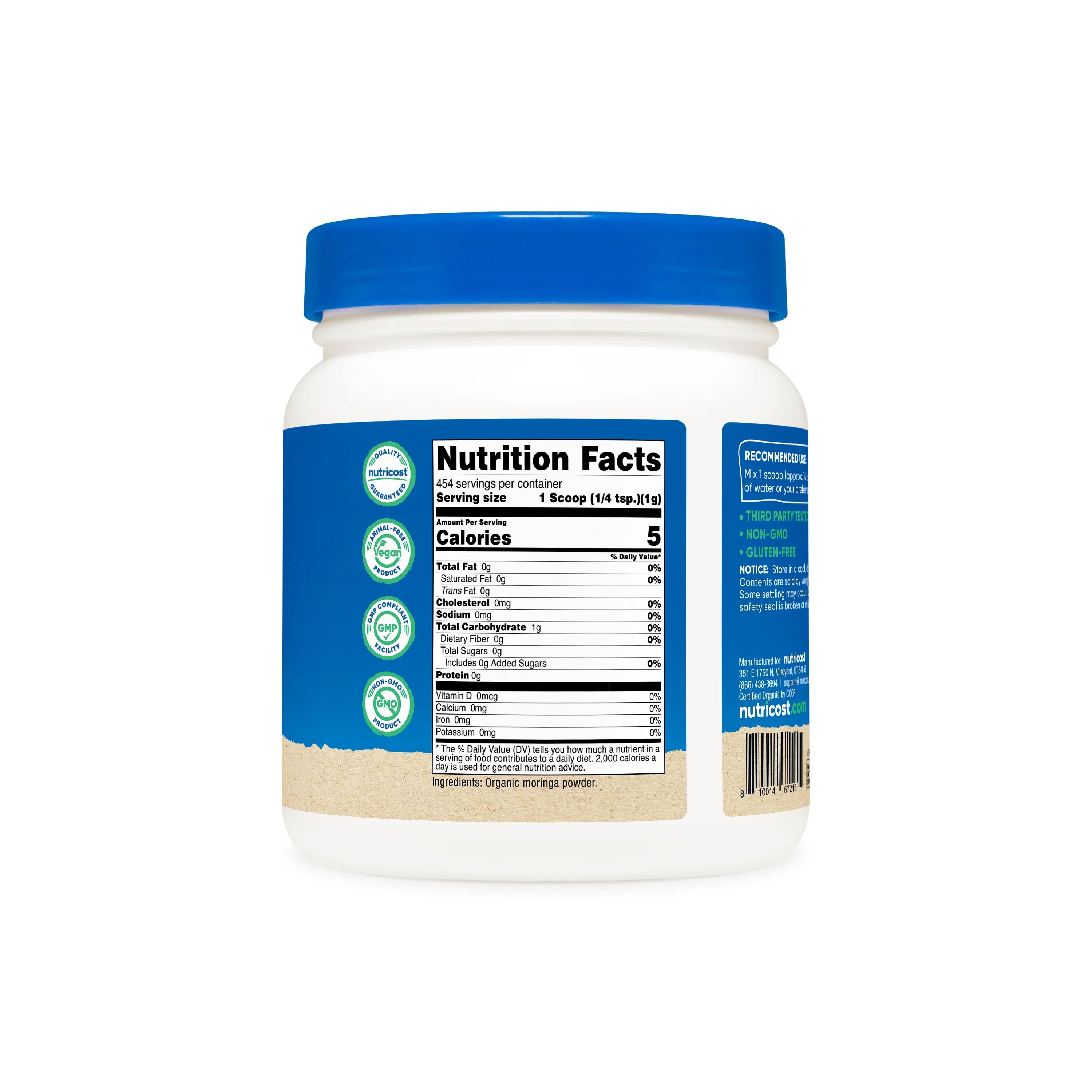 Nutricost Organic Moringa Powder (Unflavored)
