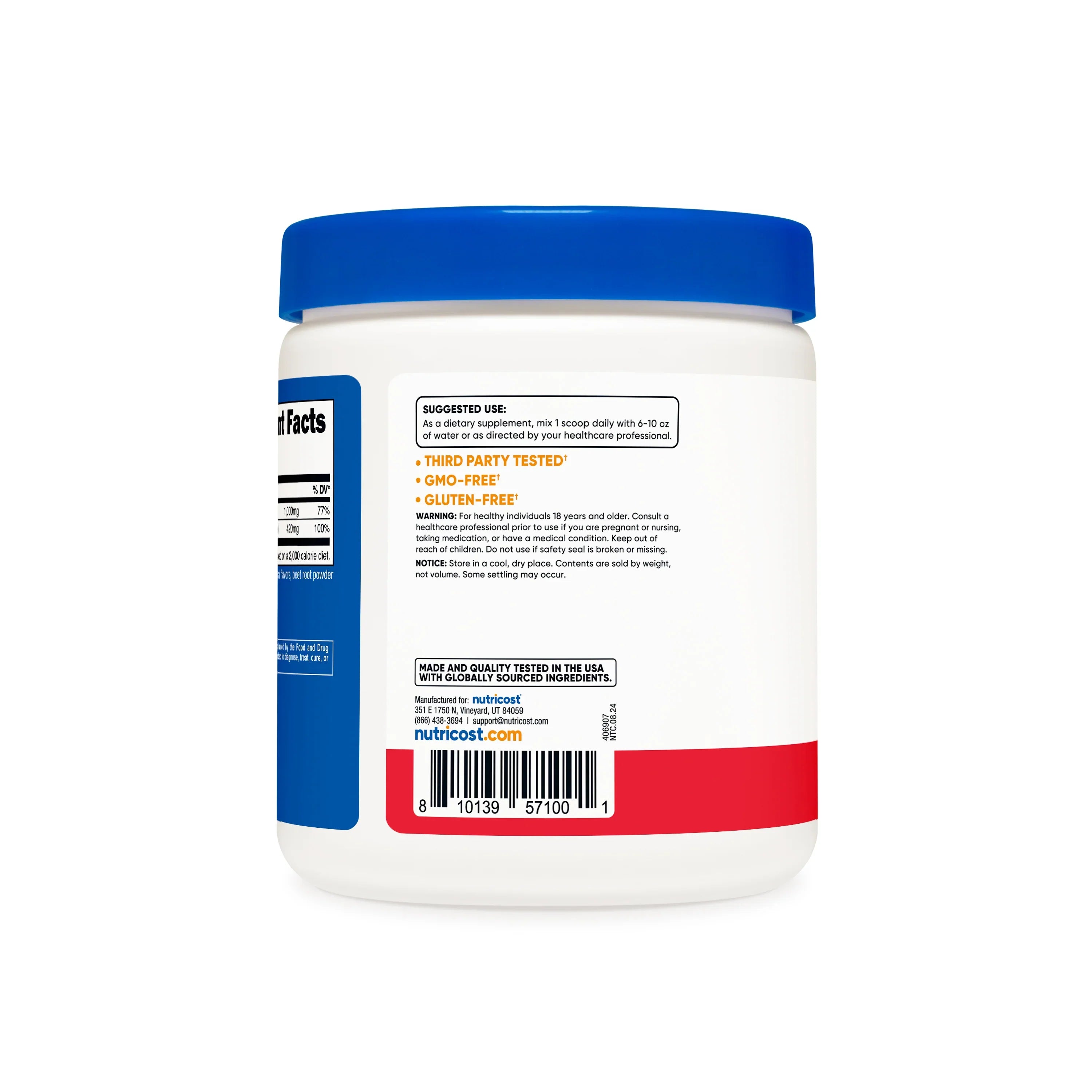 Nutricost Calcium Citrate + Magnesium Citrate Powder