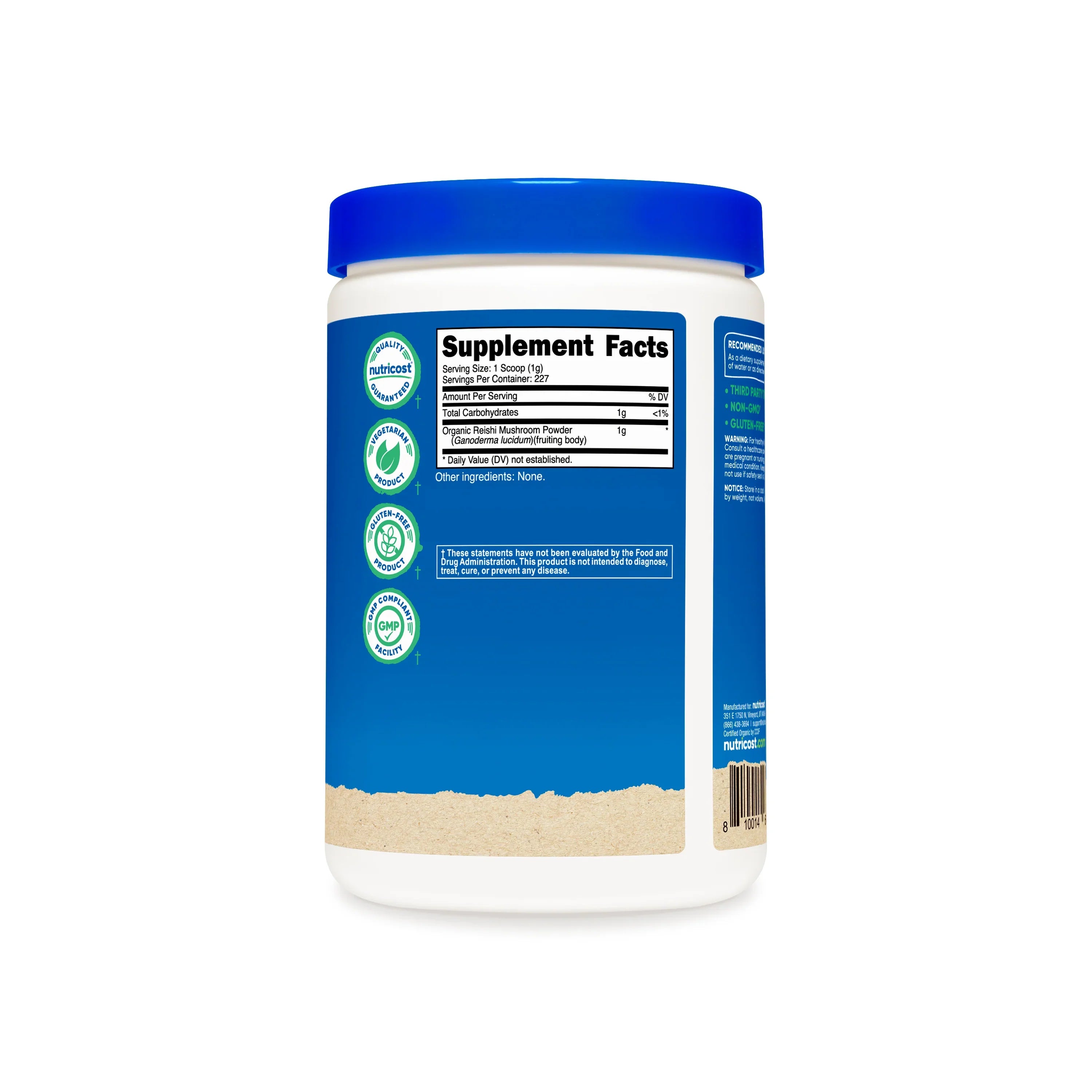 Nutricost Organic Reishi Mushroom Powder